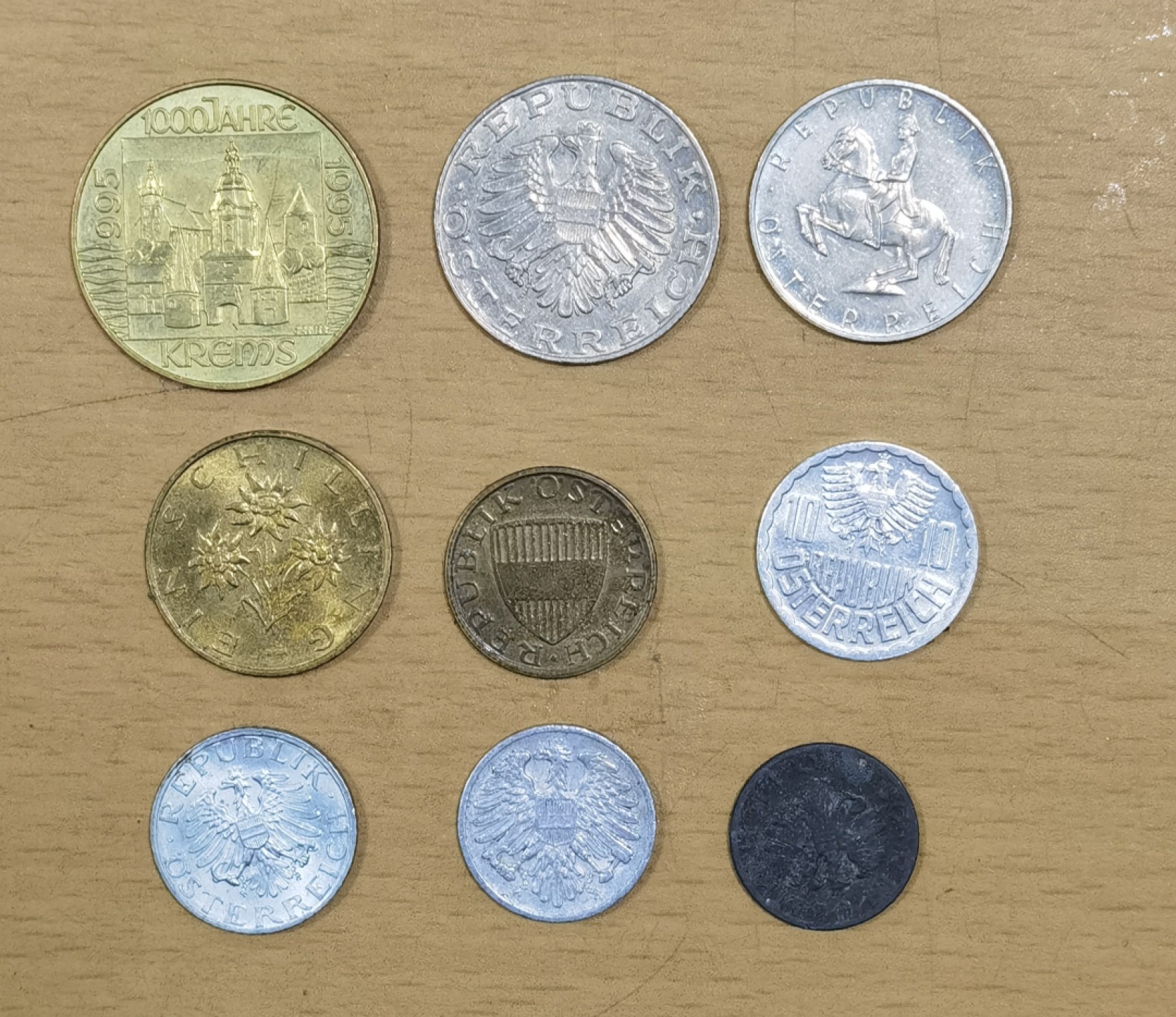 北京马甸外币专卖微拍第六十九期，外国非贵金属流通币，纪念币专场，陆续上新欢迎关注 奥地利