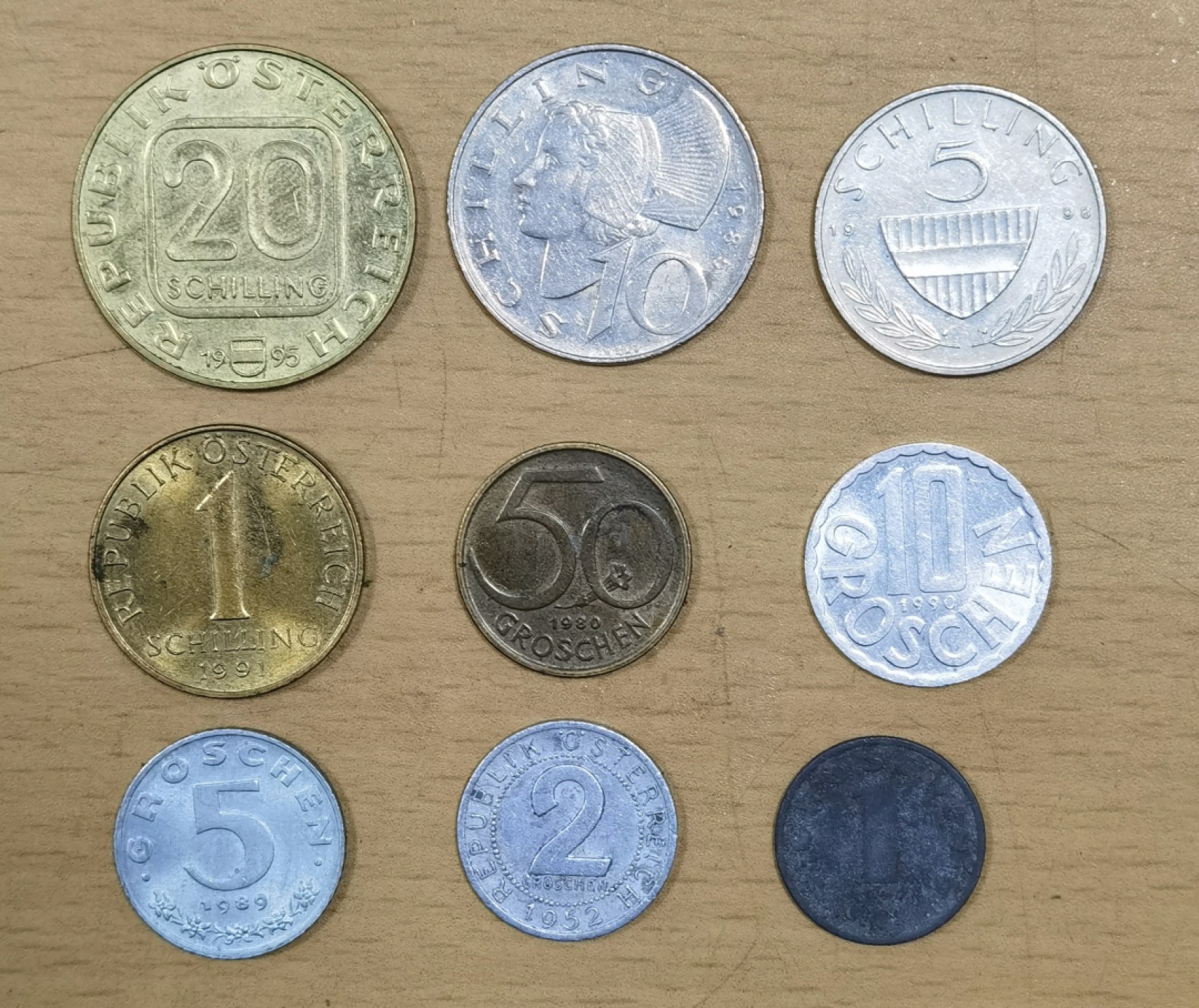 北京马甸外币专卖微拍第六十九期，外国非贵金属流通币，纪念币专场，陆续上新欢迎关注 奥地利