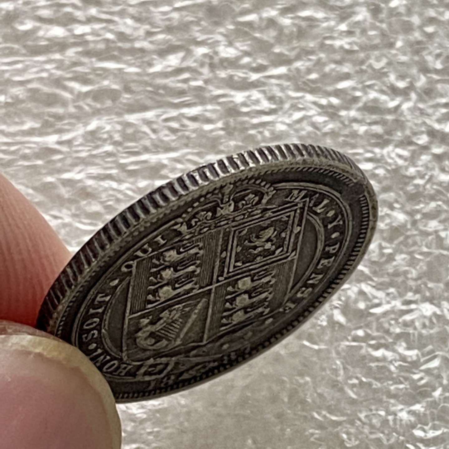 【Numismatist】第五场（新春场）-0起0佣包邮-世界硬币 英国1887年维多利亚6便士银币 