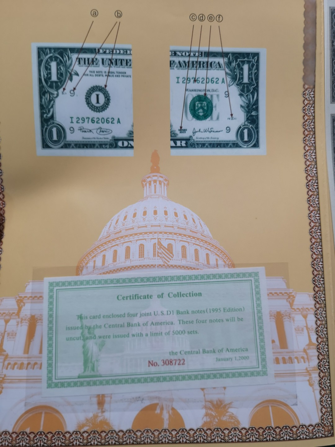 《外钞收藏家》第一百六十四期拍卖（本期100件） 2美元4连体 原装册子