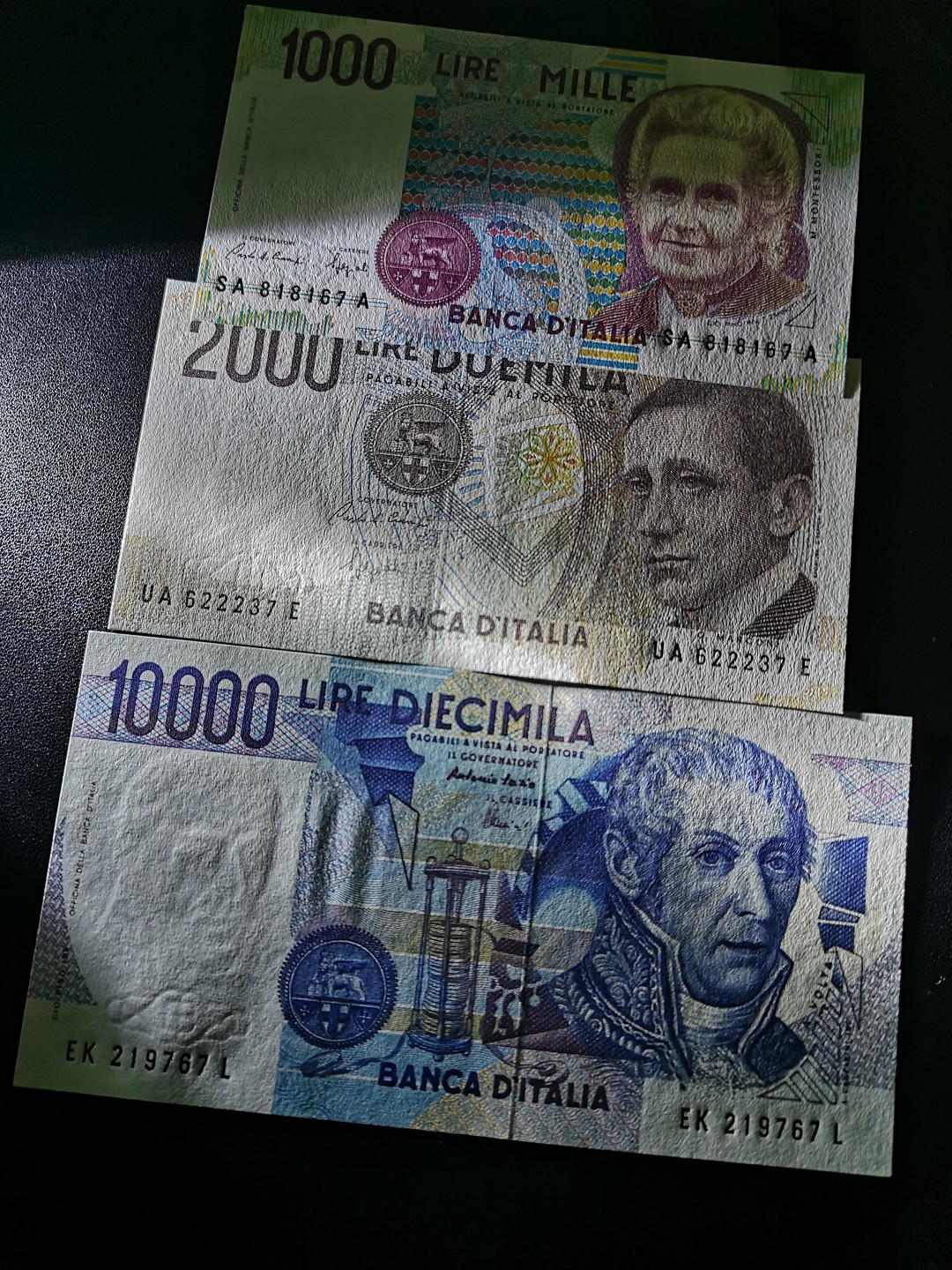 《外钞收藏家》第一百六十四期拍卖（本期100件） 意大利三张小套 全新UNC