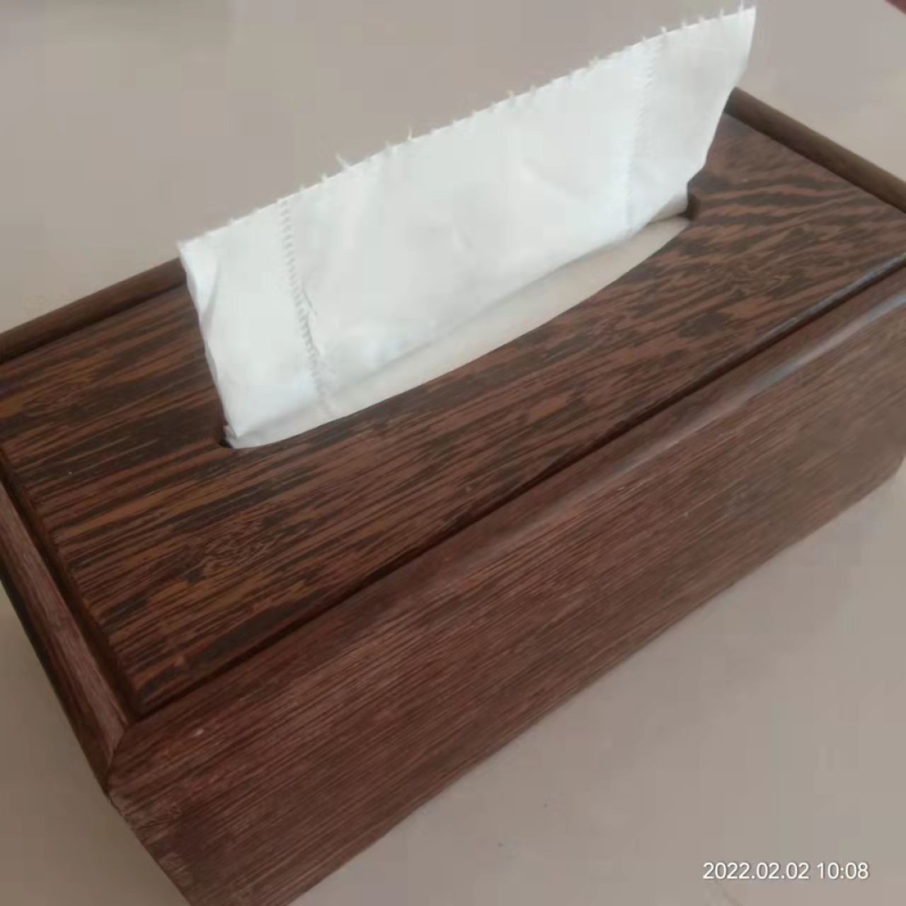 鸡翅木纸巾盒