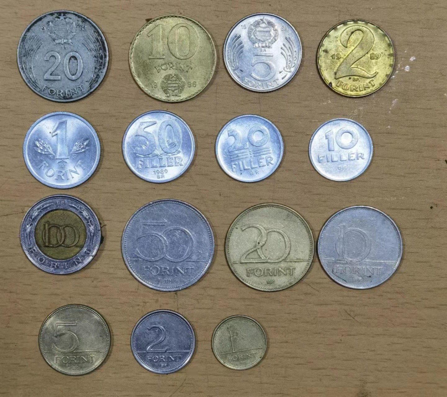 北京马甸外币专卖微拍第六十九期，外国非贵金属流通币，纪念币专场，陆续上新欢迎关注 匈牙利