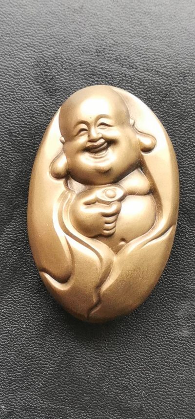 2022新春第二期.综合拍卖场.自动结拍.诚信低价.喜欢的来！ - 弥勒佛元宝大铜章一枚.直径65mm.带证书.带包装限量发行2000枚.
