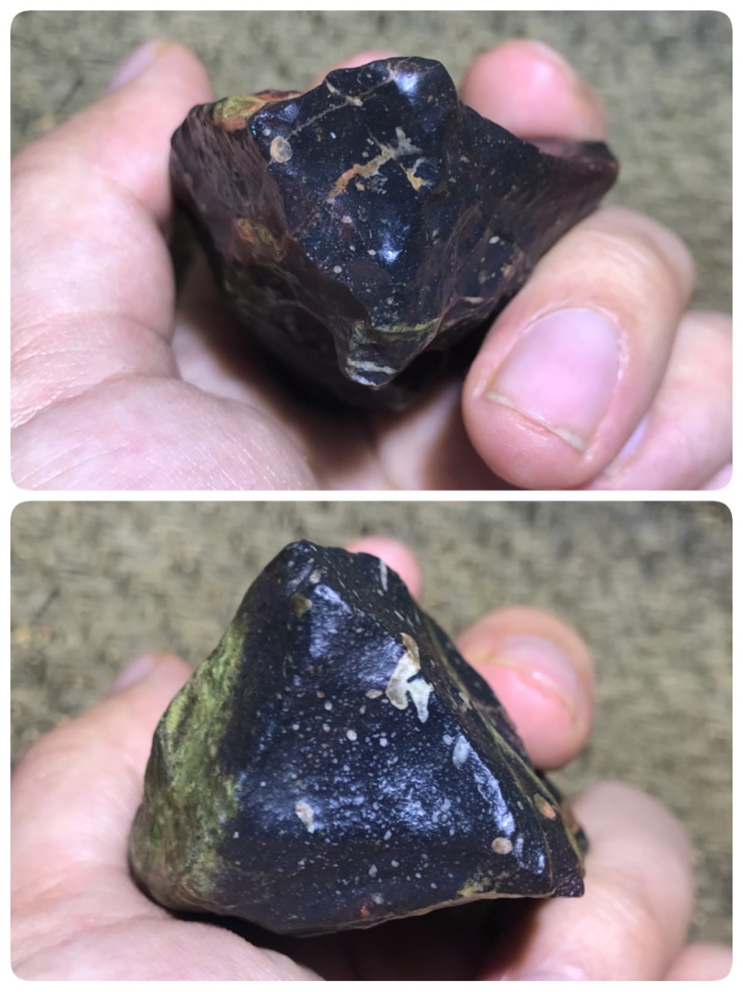 新疆新疆戈壁滩中磁月角砾原石一块，