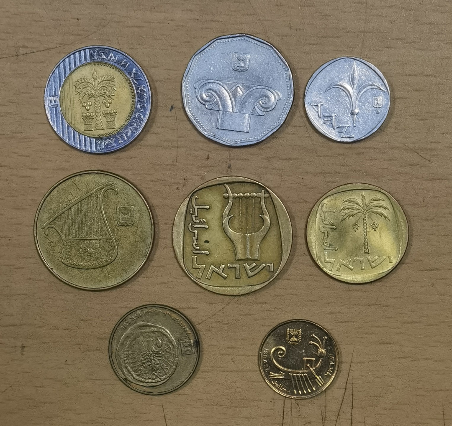 北京马甸外币专卖微拍第六十九期，外国非贵金属流通币，纪念币专场，陆续上新欢迎关注 以色列