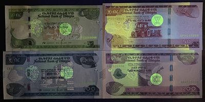 小福收藏团购第72期 埃塞俄比亚 2020年10 50 100 200比尔 全套面值 非洲精美纸币