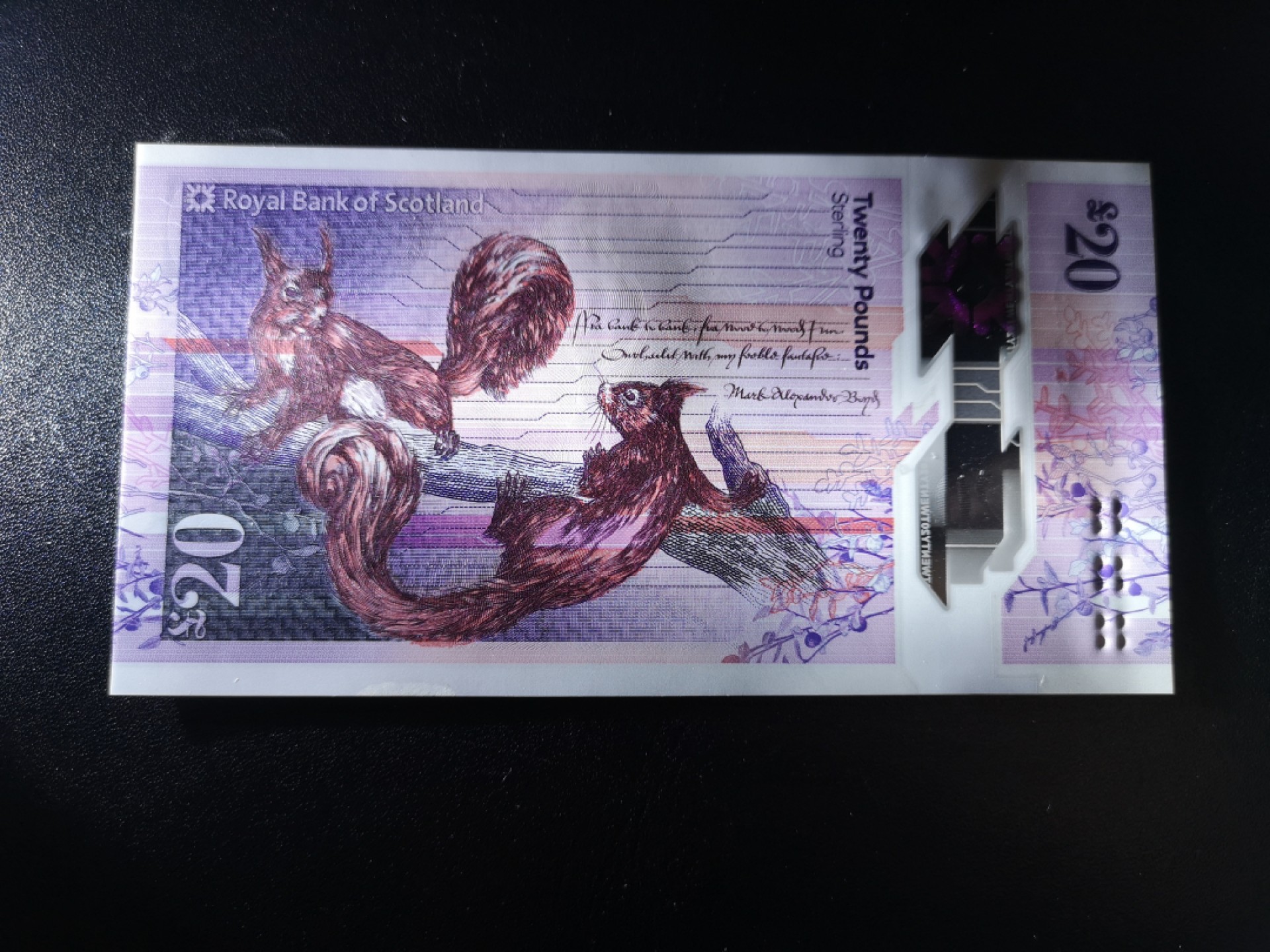《外钞收藏家》第一百六十五期拍卖（本期80件） 苏格兰皇家银行20镑 无47 全新UNC