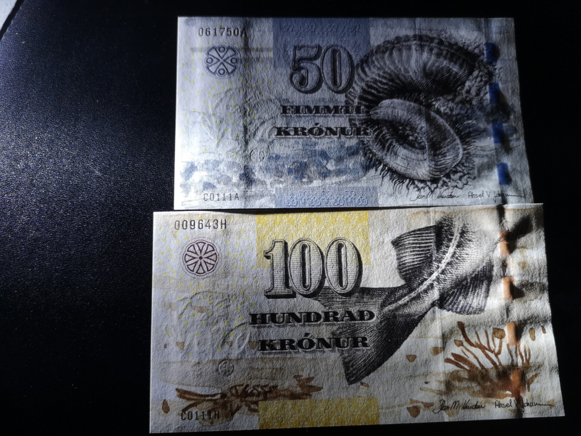 《外钞收藏家》第一百六十五期拍卖（本期80件） 法罗群岛50、100克朗 全新UNC