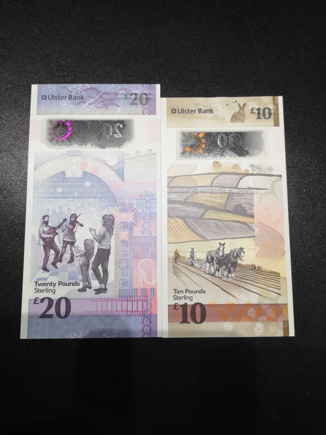 《外钞收藏家》第一百六十五期拍卖（本期80件） 苏格兰阿尔斯特银行10、20镑 全新UNC