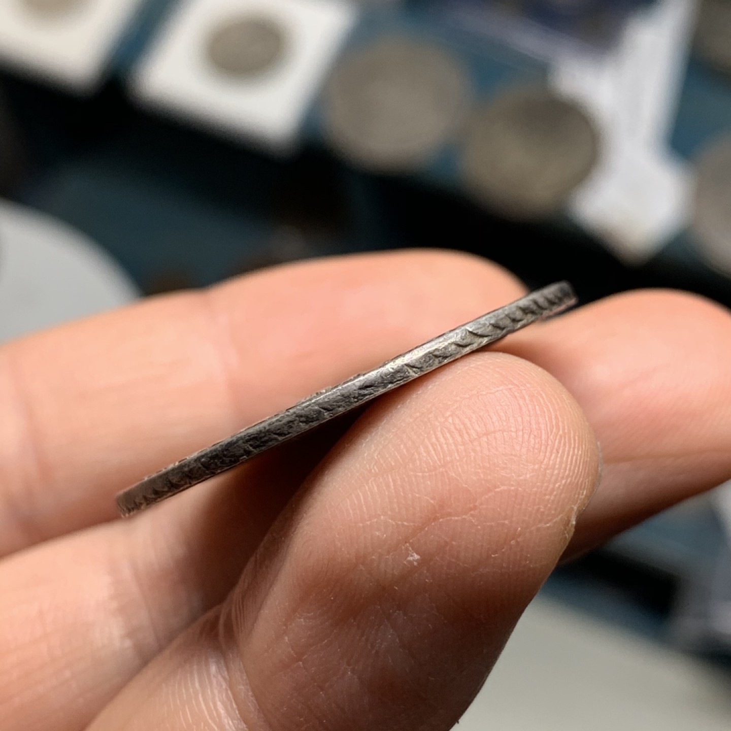 《竞宝斋》微拍-第32场-周日（全场顺丰包邮） 德国 布伦瑞克 盾徽版 1787年 1/2泰勒 原味好品 细节优秀  32.1mm直径，13.9克