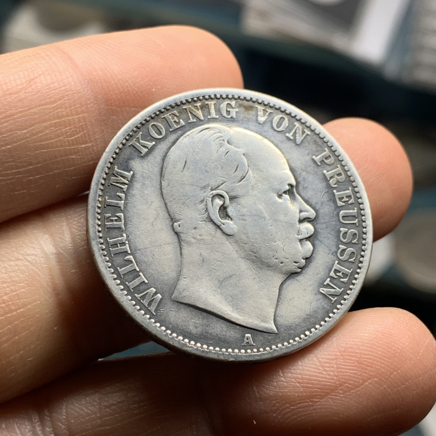 《竞宝斋》微拍-第32场-周日（全场顺丰包邮） 裸币 德国 1869年 威廉I 泰勒银币