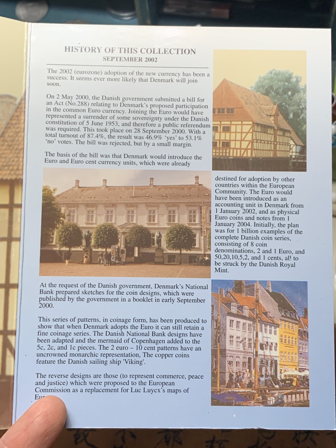 《竞宝斋》微拍-第32场-周日（全场顺丰包邮） 丹麦 2002年 欧元试铸样币 一套8枚 完美状态