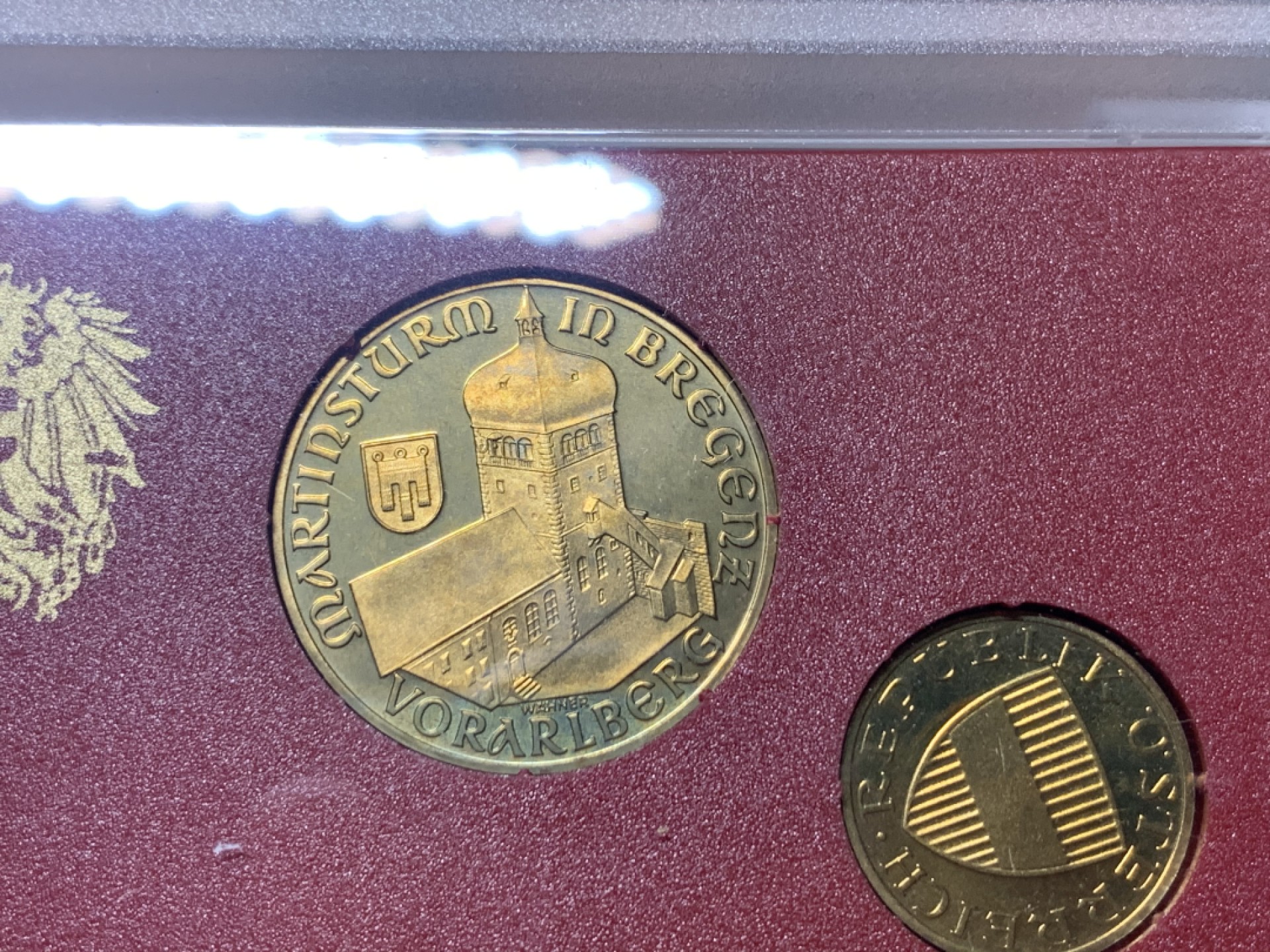 《竞宝斋》微拍-第32场-周日（全场顺丰包邮） 原封装 奥地利 1990年 8枚币 精制PROOF套币 少见