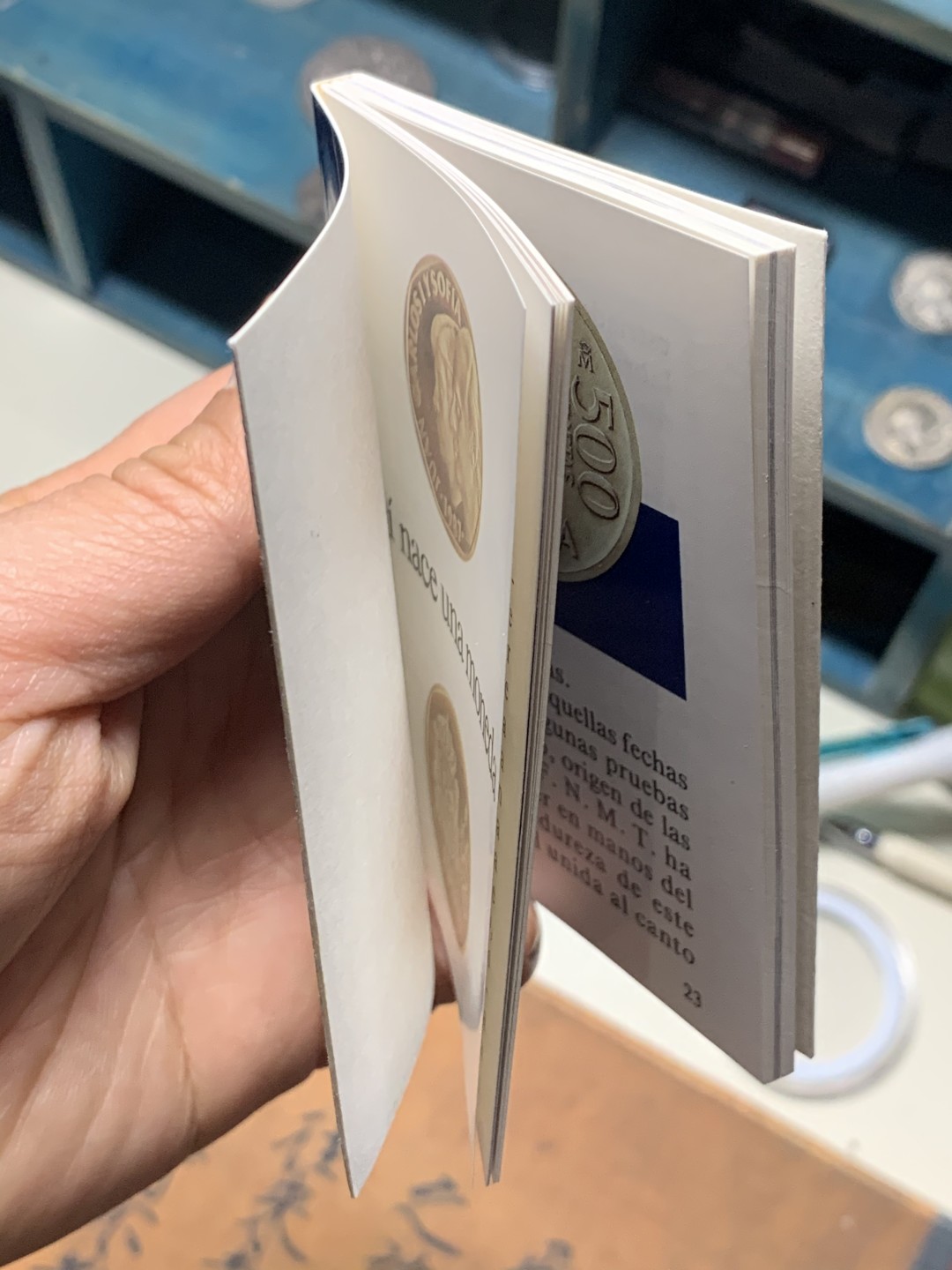 《竞宝斋》微拍-第32场-周日（全场顺丰包邮） 原盒证书 西班牙1987年 6枚套 样币和章 其中2枚样币是925银 少见