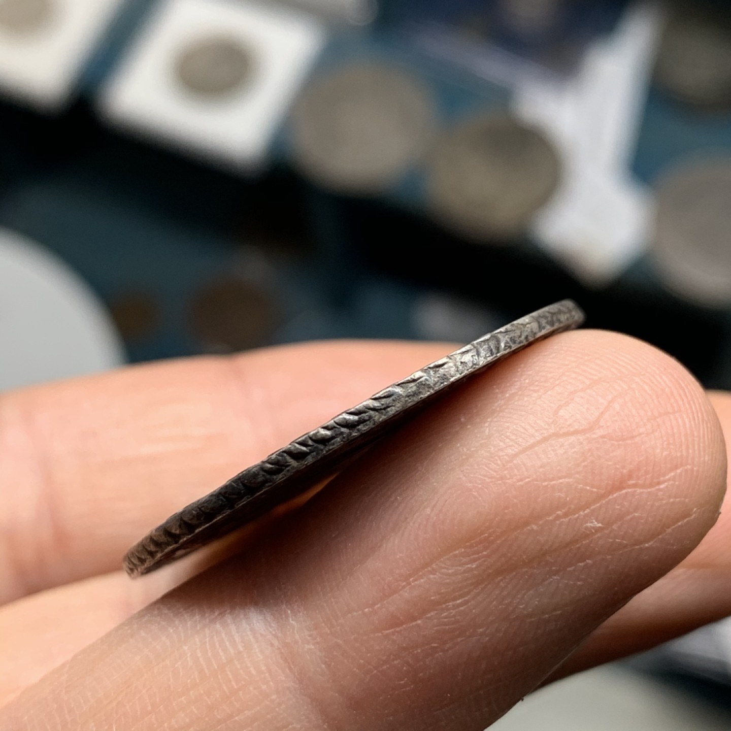 《竞宝斋》微拍-第32场-周日（全场顺丰包邮） 德国 布伦瑞克 盾徽版 1787年 1/2泰勒 原味好品 细节优秀  32.1mm直径，13.9克