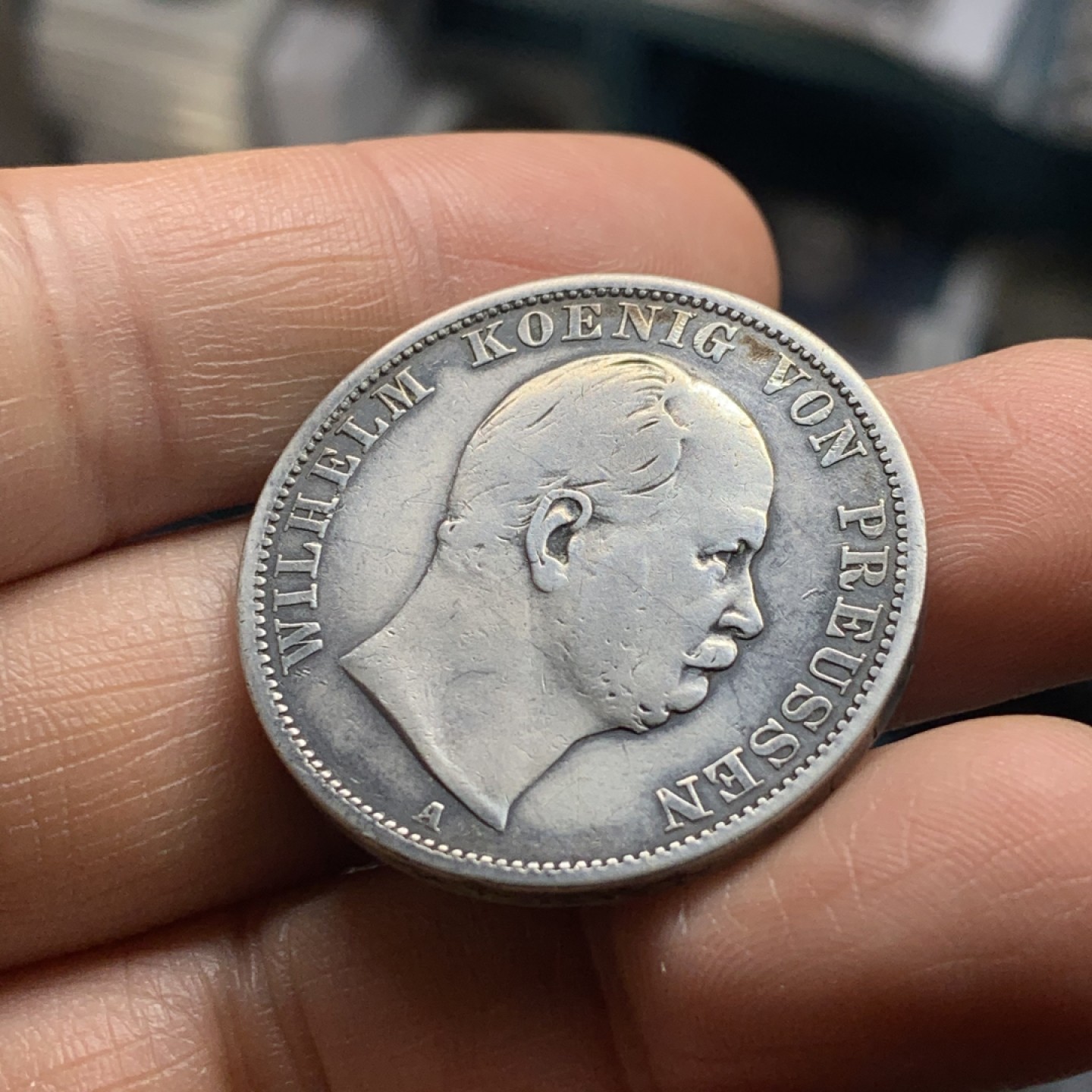 《竞宝斋》微拍-第32场-周日（全场顺丰包邮） 裸币 德国 1869年 威廉I 泰勒银币