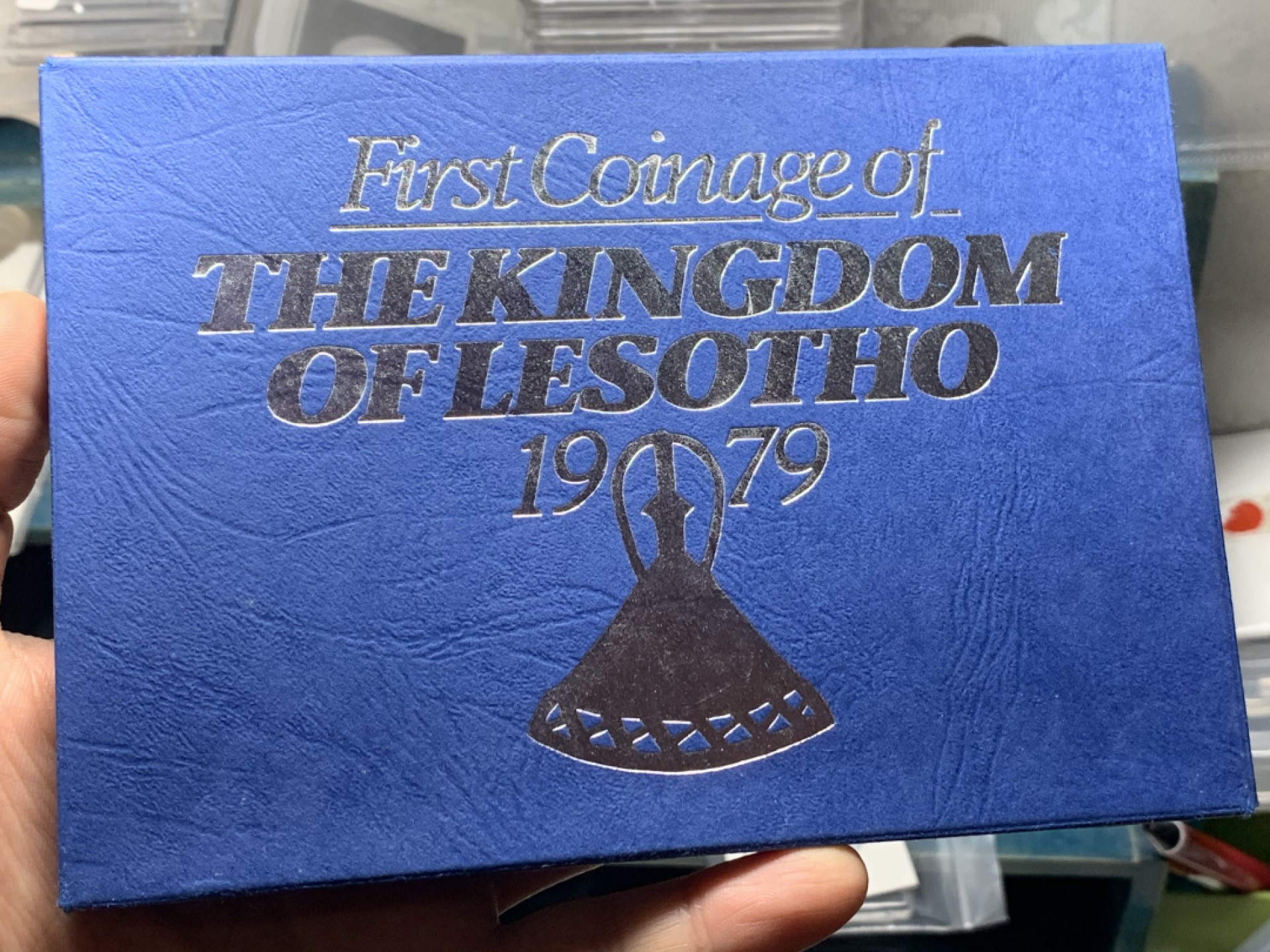 《竞宝斋》微拍-第32场-周日（全场顺丰包邮） 莱索托1979年精致纪念币 7枚封装
