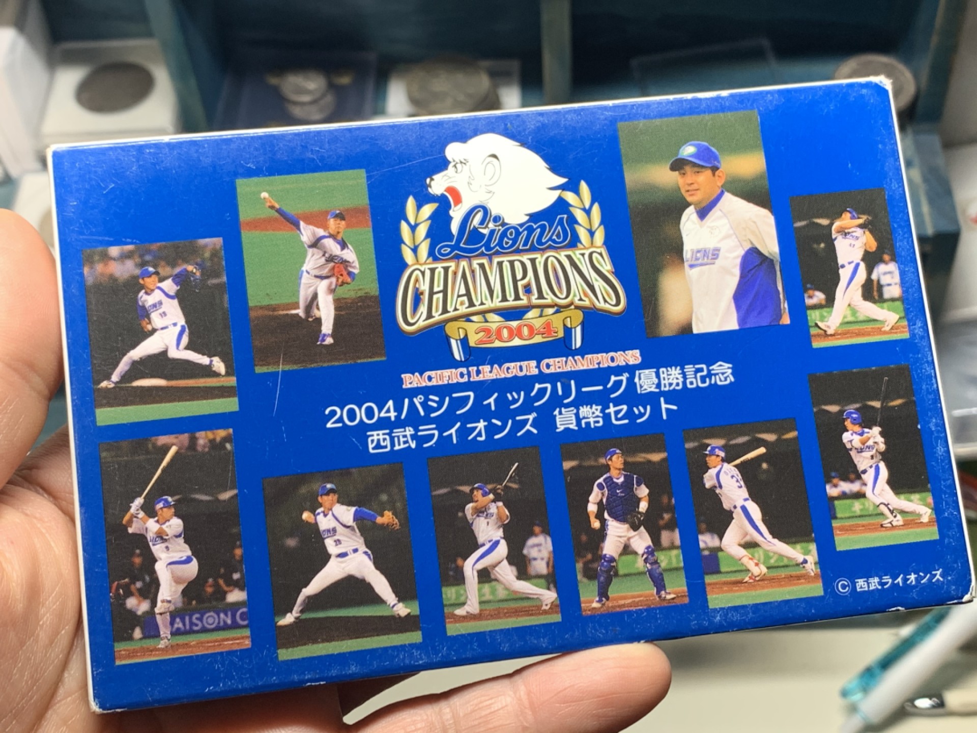 《竞宝斋》微拍-第32场-周日（全场顺丰包邮） 日本棒球大联盟2004年精致纪念币6枚封装，带一枚铜章