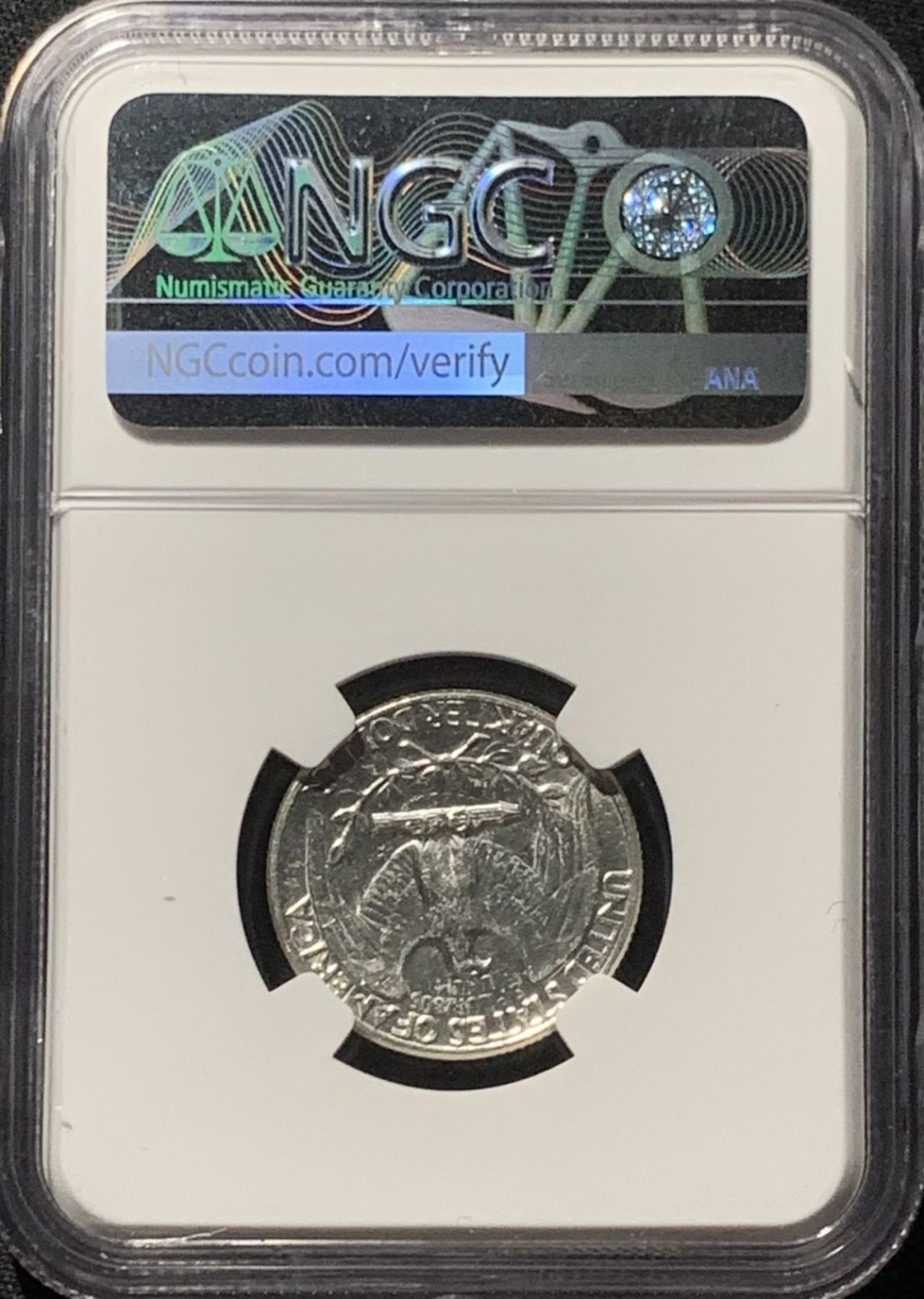 紫瑗钱币——第244期拍卖 美国 1964年 华盛顿 25美分 银币 NGC UNC Detail