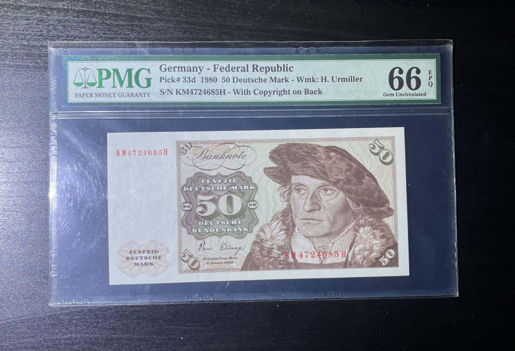 【丑猫0911】今晚7点整，自动快拍 1980年德国50马克