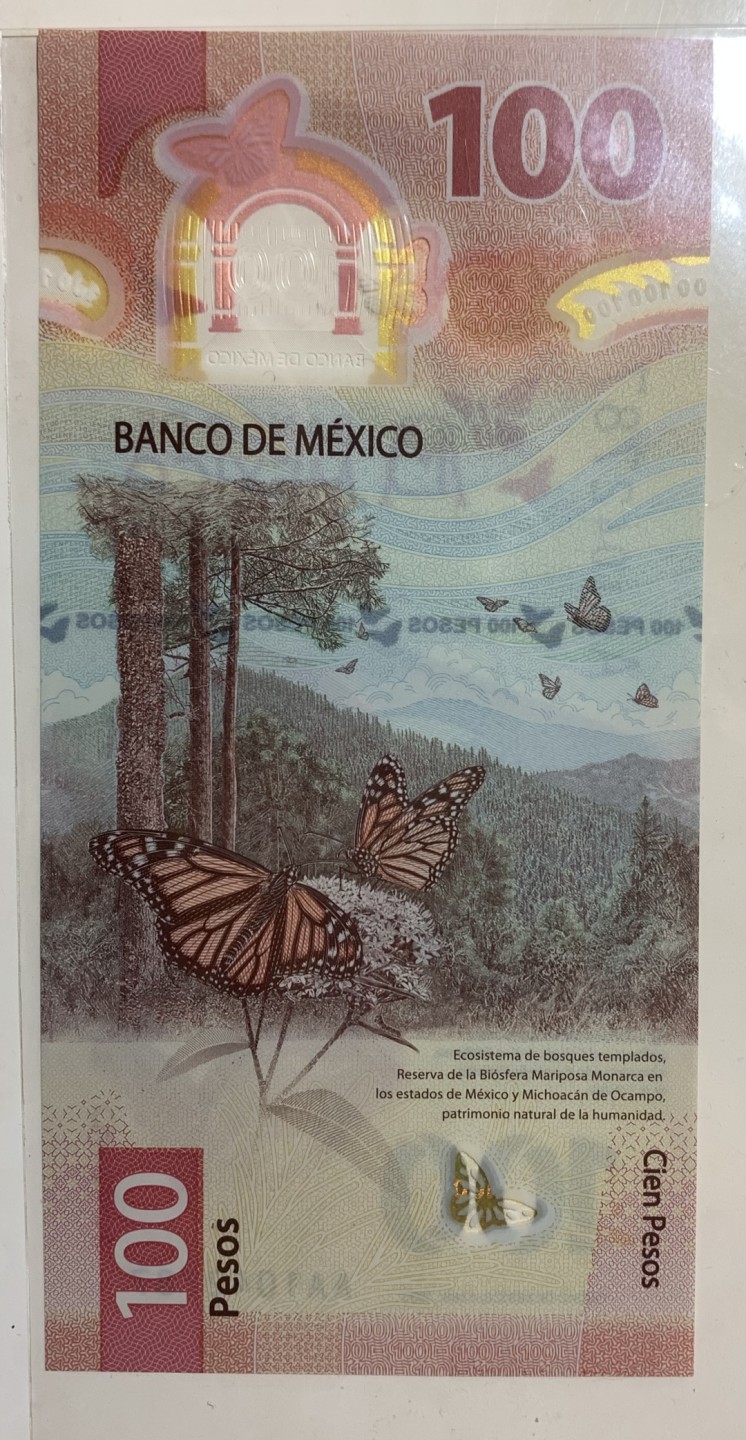 圣域骑士团 | CICE币展&易卜生专场 春天来了 ‼️第三期（2022003） 【AA冠】 2020年 墨西哥 100比索 最佳纸币 全新UNC