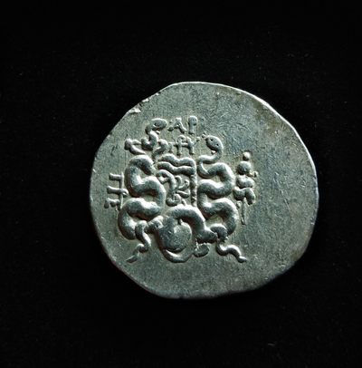【古希腊币】密西亚地区帕加马城蛇篮4德拉克马银币  - 【古希腊币】密西亚地区帕加马城蛇篮4德拉克马银币 