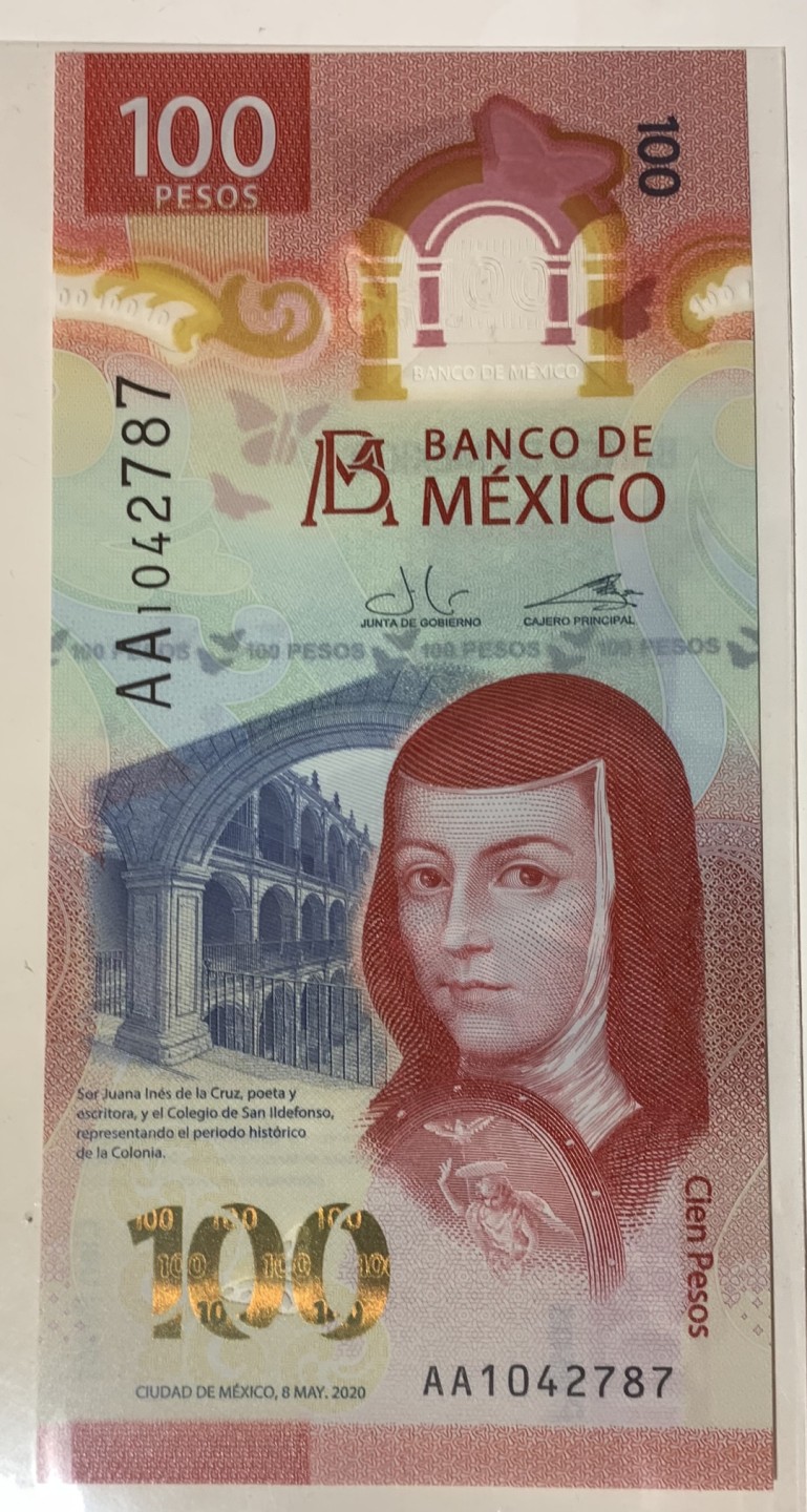 圣域骑士团 | CICE币展&易卜生专场 春天来了 ‼️第三期（2022003） 【AA冠】 2020年 墨西哥 100比索 最佳纸币 全新UNC