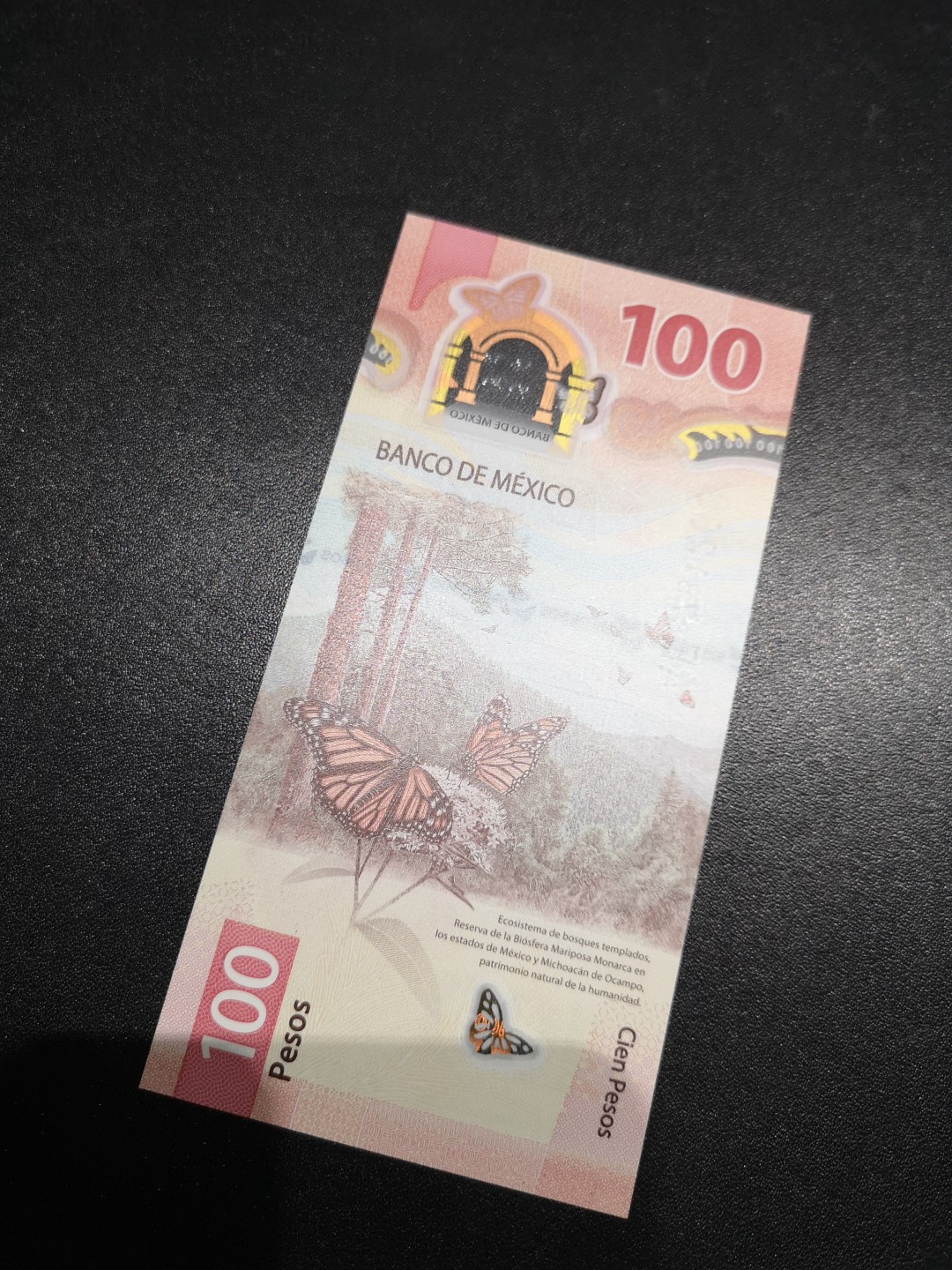 《外钞收藏家》第一百六十六期拍卖（本期89件） 2020年墨西哥100比索 全新UNC