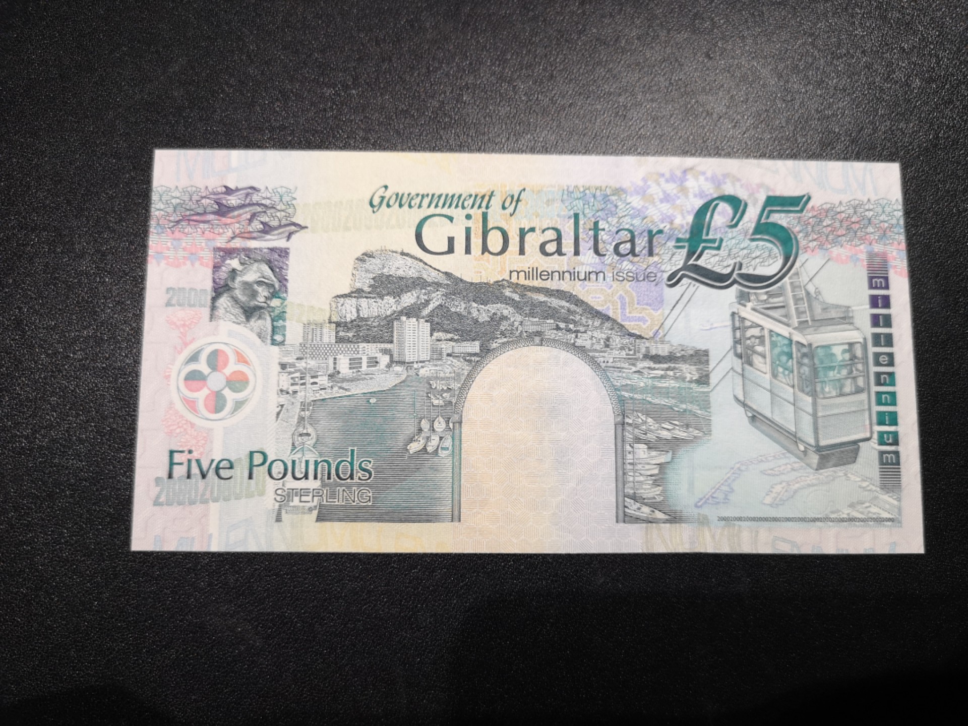 《外钞收藏家》第一百六十六期拍卖（本期89件） 2002年直布罗陀5镑 全新UNC 纪念钞