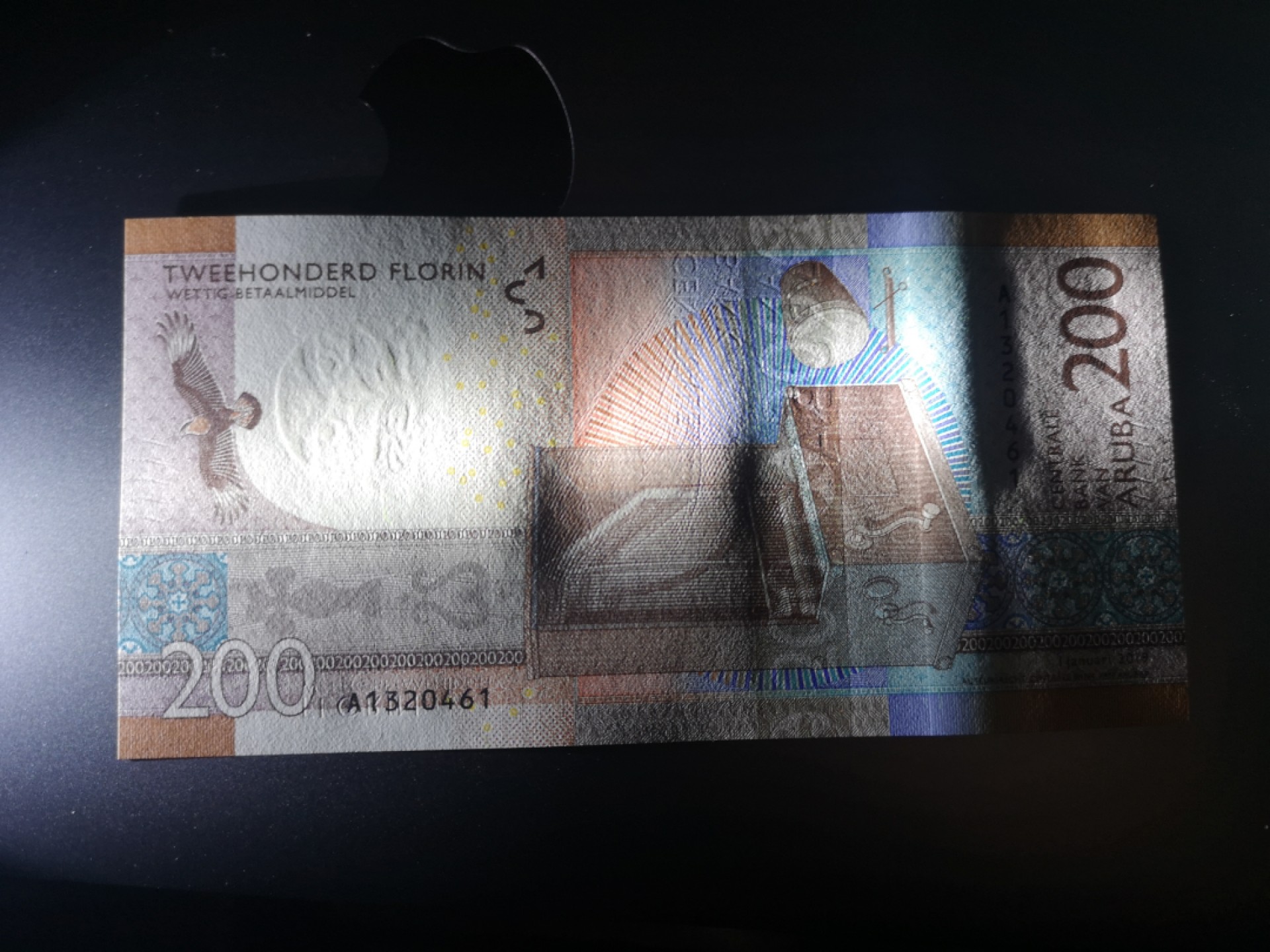 《外钞收藏家》第一百六十六期拍卖（本期89件） 2019年阿鲁巴200 全新UNC