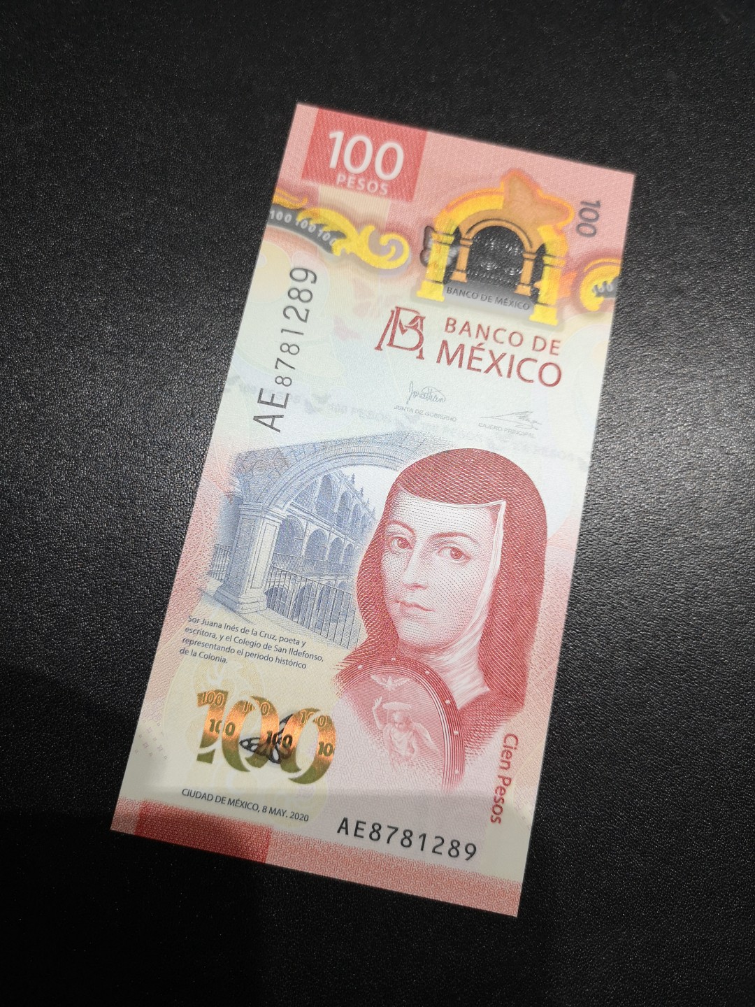 《外钞收藏家》第一百六十六期拍卖（本期89件） 2020年墨西哥100比索 全新UNC