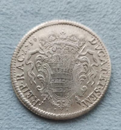 神圣罗马帝国1758年拉古萨1泰勒大银币（无减重痕）