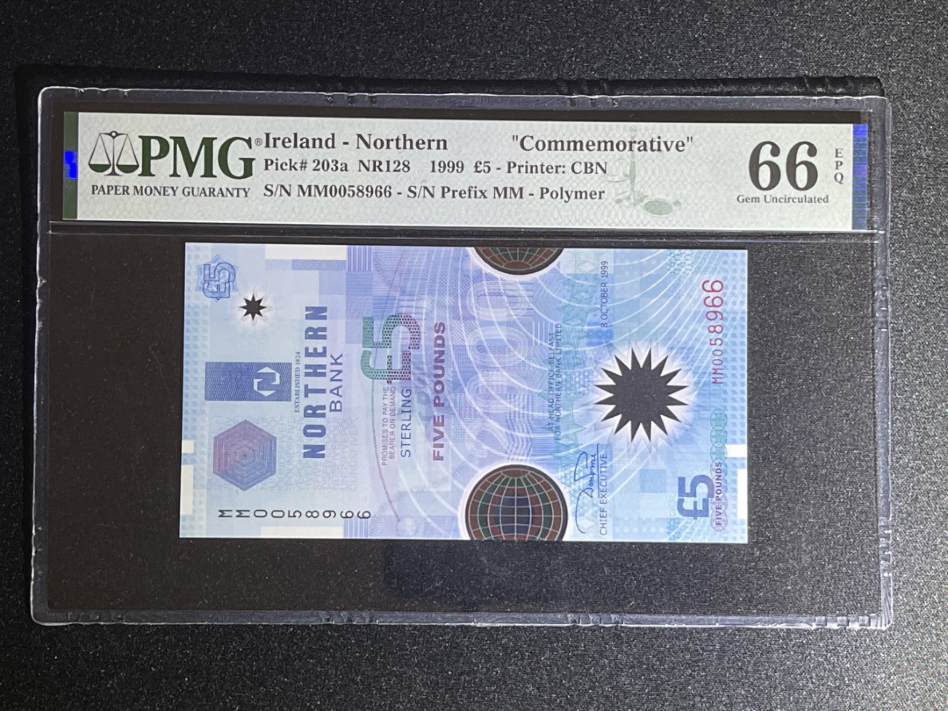 《张总收藏》49期——世界最佳纸币 北爱尔兰5镑 PMG66E 1999年