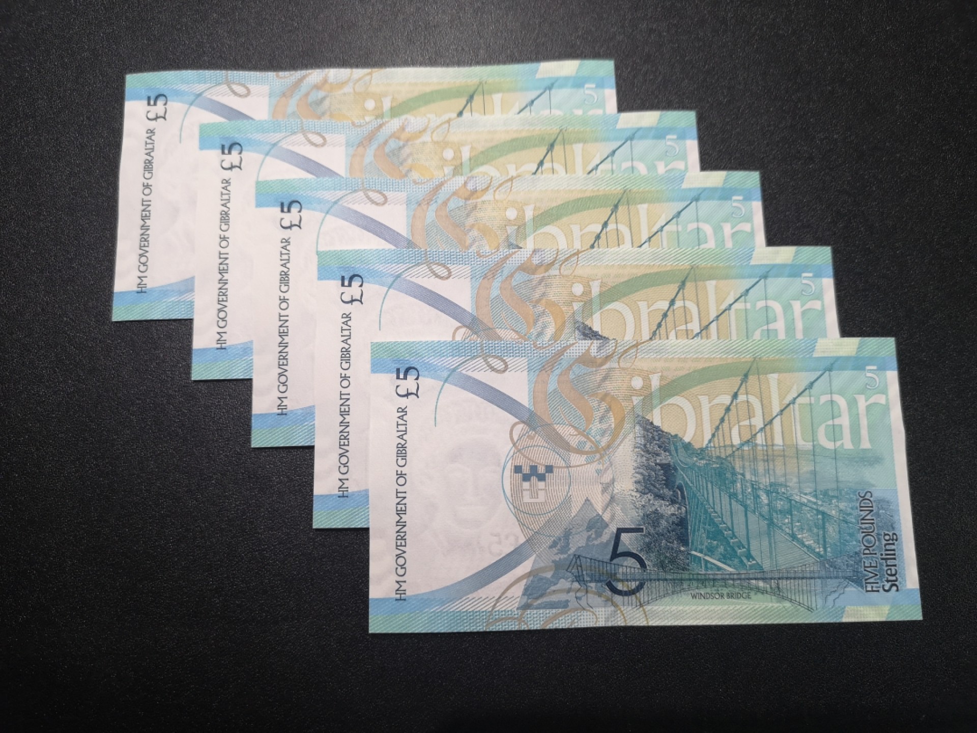 《外钞收藏家》第一百六十六期拍卖（本期89件） 2020年直布罗陀5镑 五连号 全新UNC