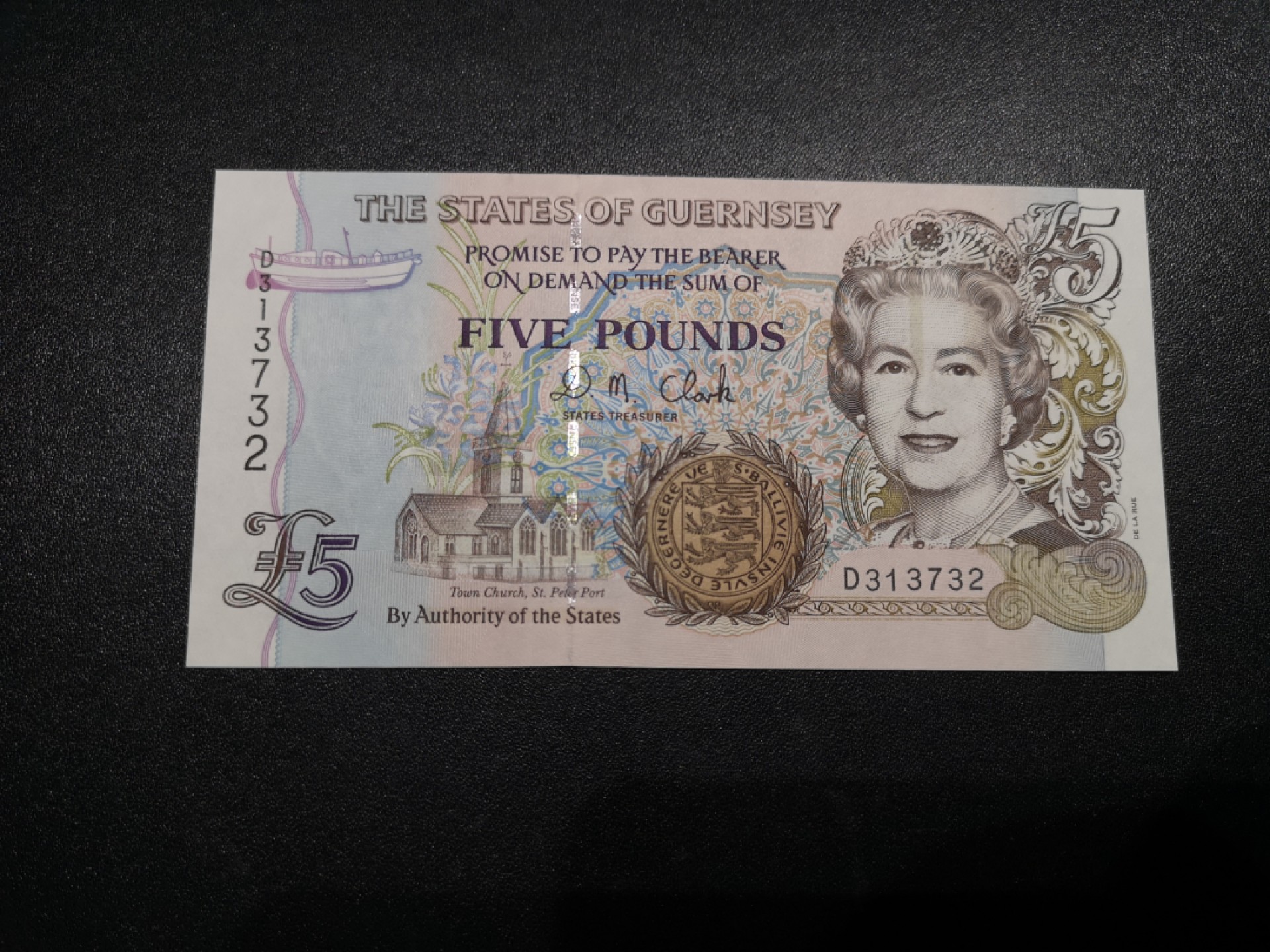 《外钞收藏家》第一百六十六期拍卖（本期89件） 格恩西5镑 全新UNC