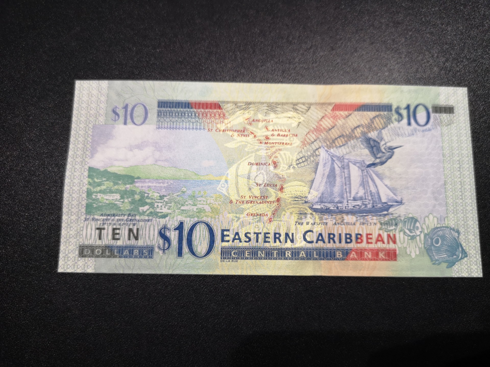 《外钞收藏家》第一百六十六期拍卖（本期89件） 东加勒比10刀 全新UNC