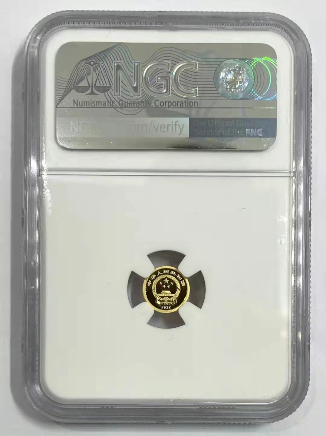 迎福币 过新年——2022年贺岁金银币 首日金兰标【NGC MS70】2022年福字贺岁金银纪念币套装（1克金币+8克银币）