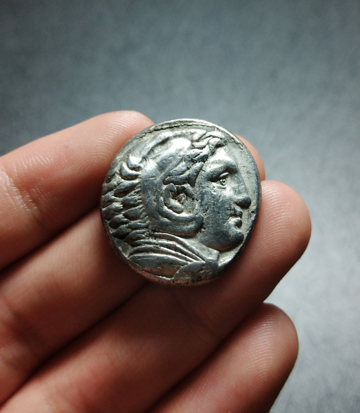 【古希腊币】马其顿王国亚历山大大帝大力神4德拉克马大银币安菲波利斯造币厂  【古希腊币】马其顿王国亚历山大大帝大力神4德拉克马大银币安菲波利斯造币厂 