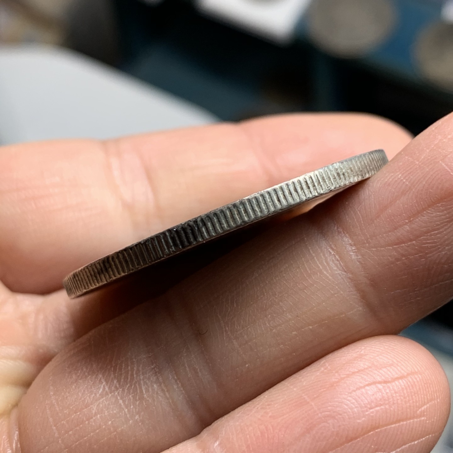 《竞宝斋》第34，35场-本周日，周一2场连拍（全场顺丰包邮） 站洋1901-B年 贸易银一元 原味好品 大银币