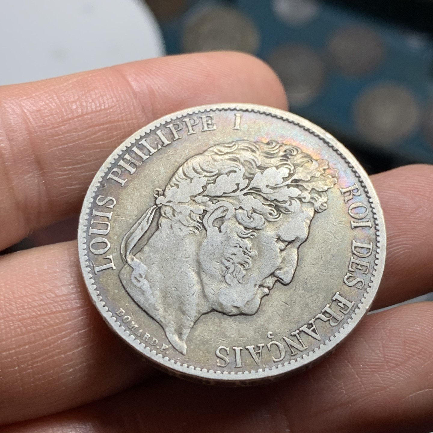 《竞宝斋》第34，35场-本周日，周一2场连拍（全场顺丰包邮） 法国 1844-W年 菲利普一世 5法郎 银币 细节清晰 未下水 妥妥的AU