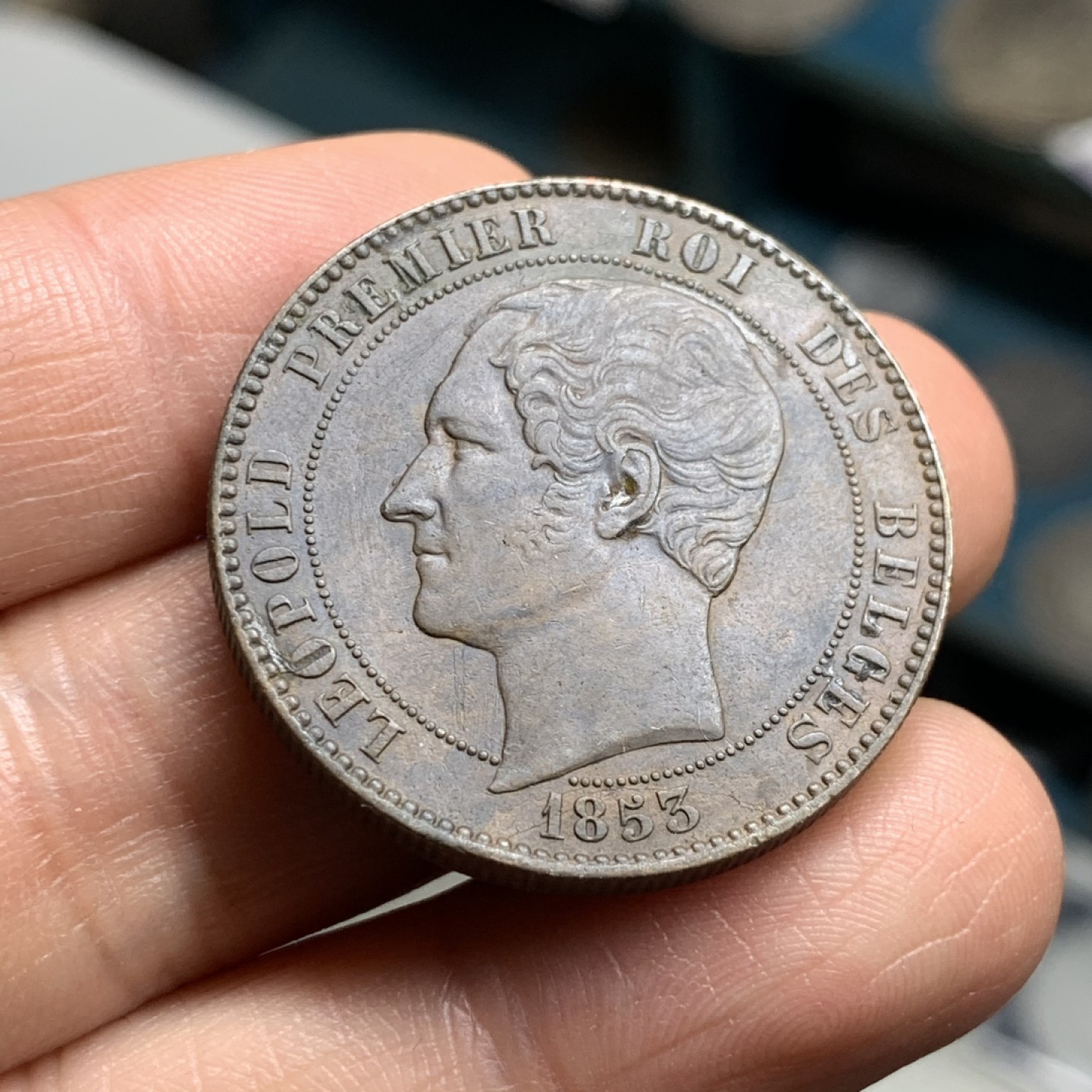 《竞宝斋》第34，35场-本周日，周一2场连拍（全场顺丰包邮） 比利时1853年王储大婚10分大铜币