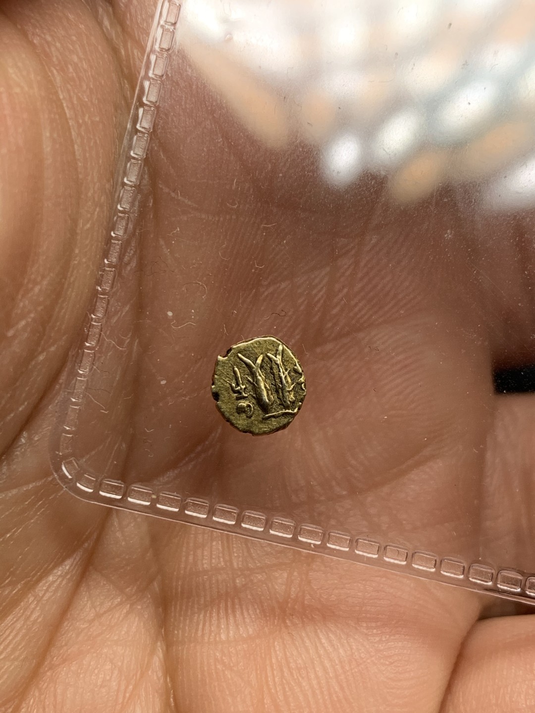 《竞宝斋》第34，35场-本周日，周一2场连拍（全场顺丰包邮） 印度马拉巴尔 十九世纪初18XX年 双鱼FANAM金币 0.33克, 稀少邦州 国外将近500淘回来送NGC结果人家直接就说不认识 