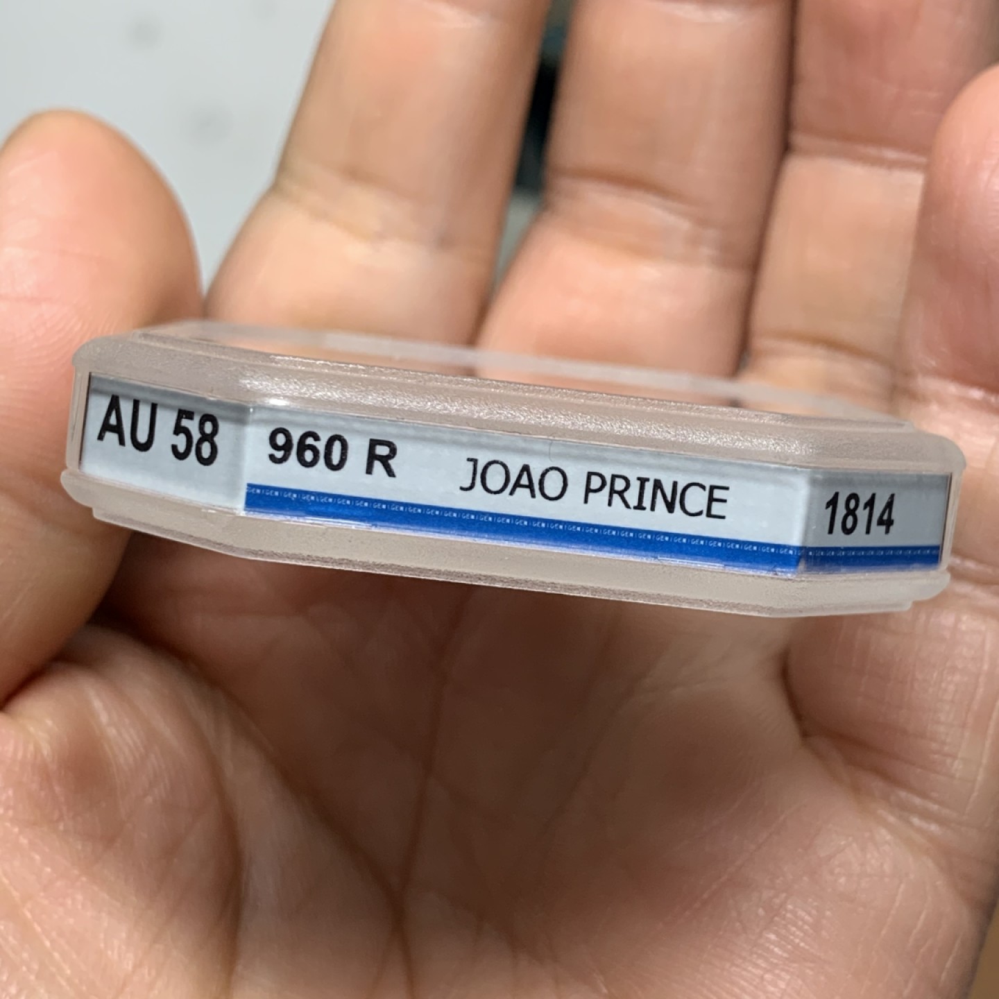 《竞宝斋》第34，35场-本周日，周一2场连拍（全场顺丰包邮） GENI-AU58 巴西1814年960R大银币原味老彩 状态不输PC   