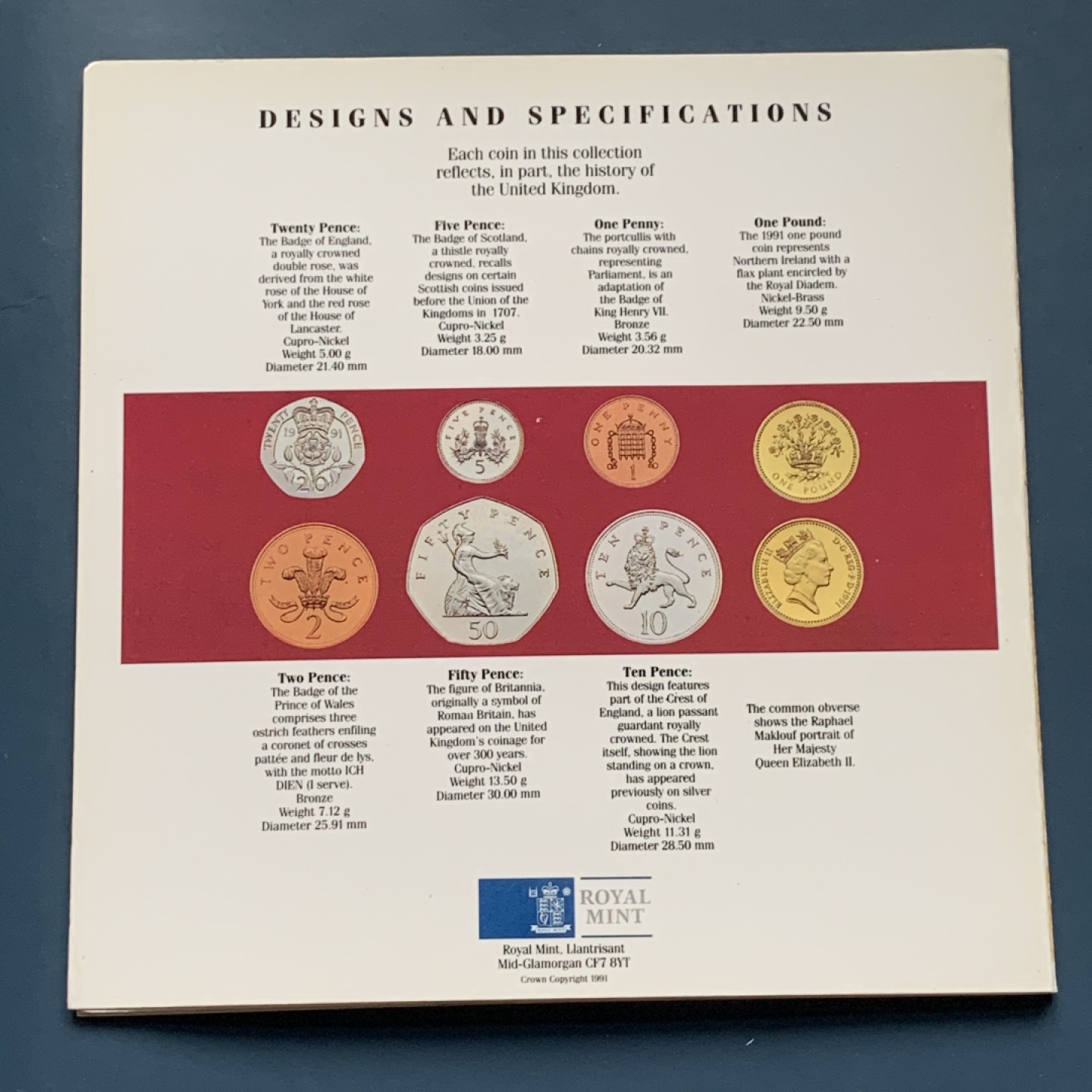 《竞宝斋》第34，35场-本周日，周一2场连拍（全场顺丰包邮） 原封装英国 1991年 7枚套 卡装套币