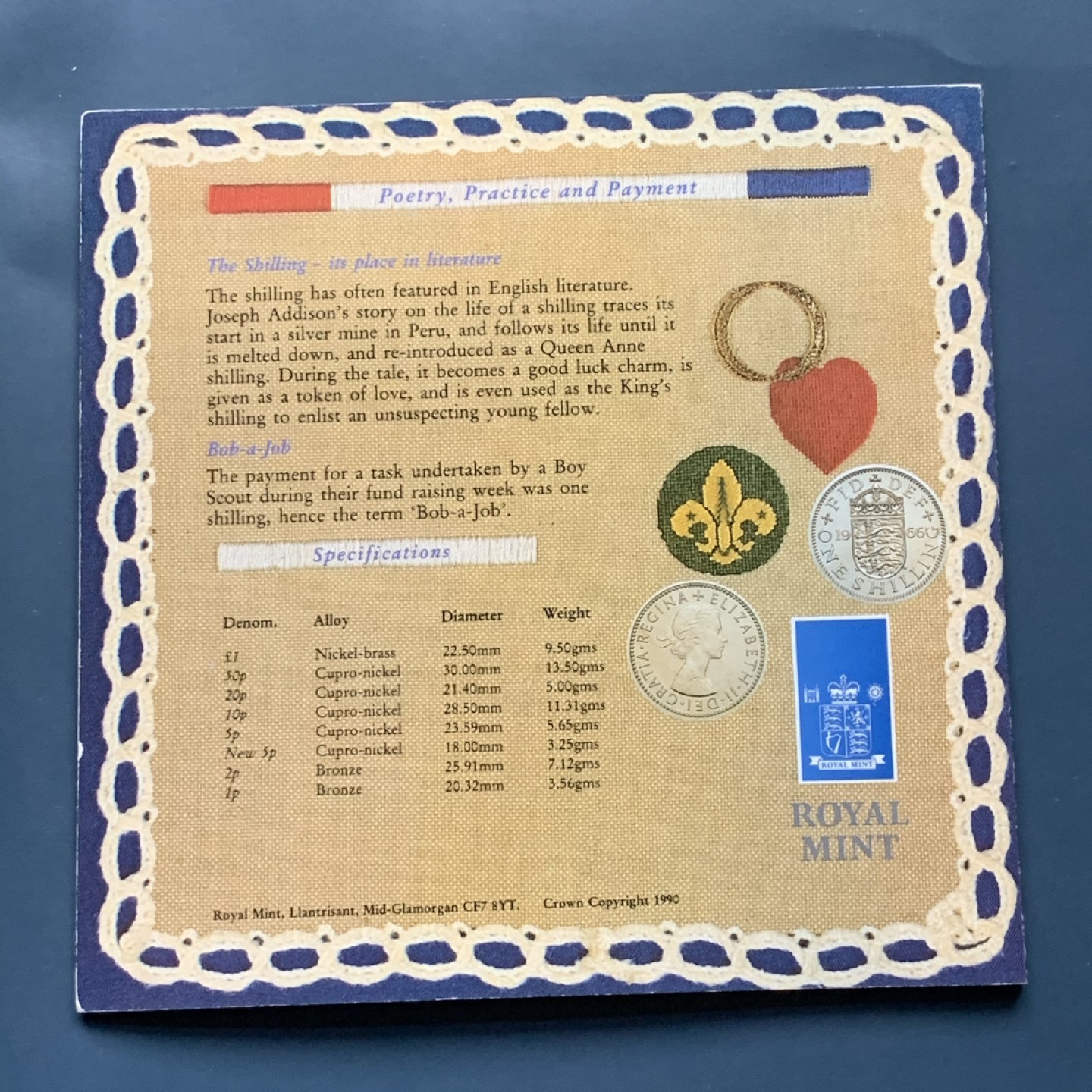 《竞宝斋》第34，35场-本周日，周一2场连拍（全场顺丰包邮） 原封装英国 1990年 8枚套 卡装套币 较少