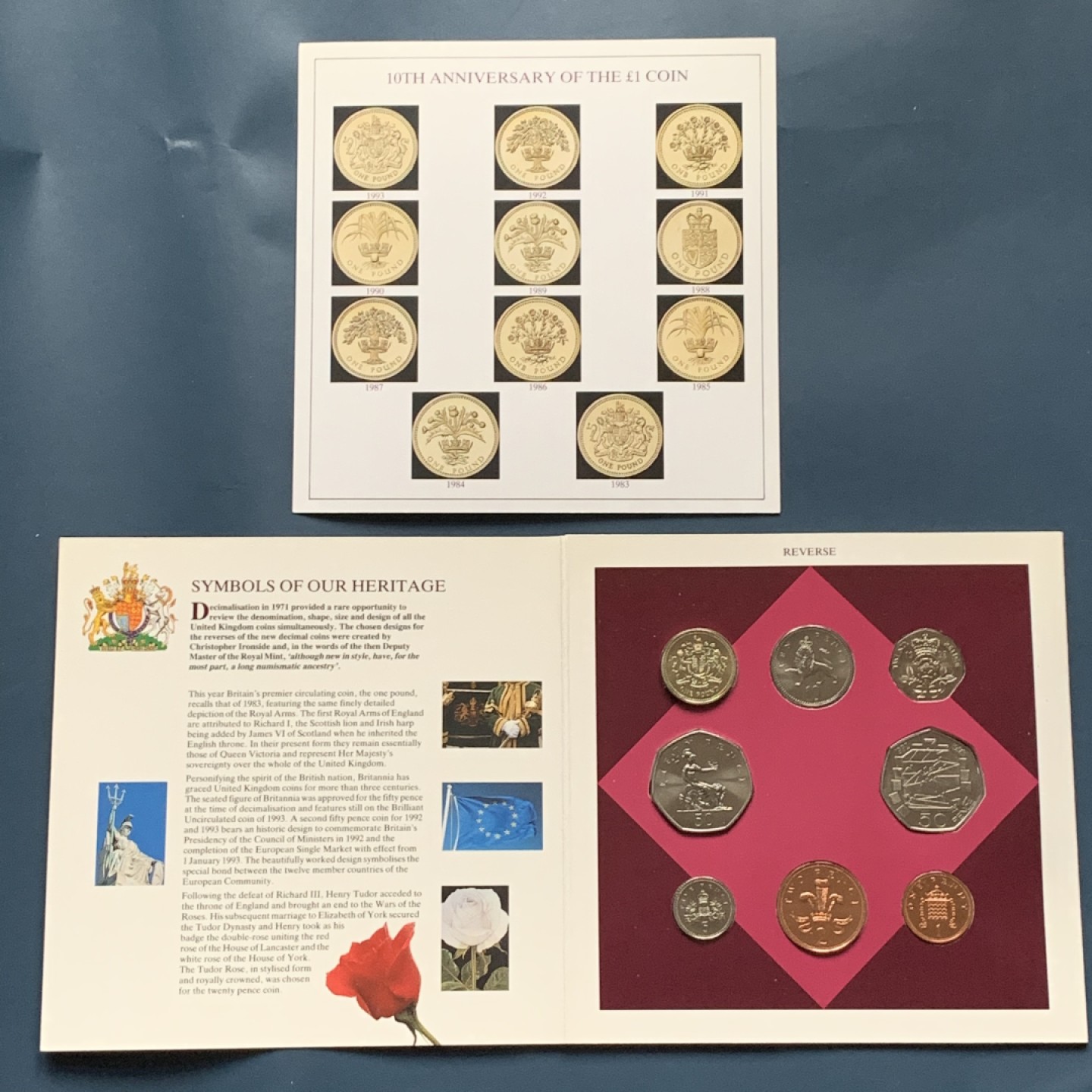 《竞宝斋》第34，35场-本周日，周一2场连拍（全场顺丰包邮） 原封装英国 1993年 8枚套 卡装套币 非常稀少 EBAY成交价80美金左右