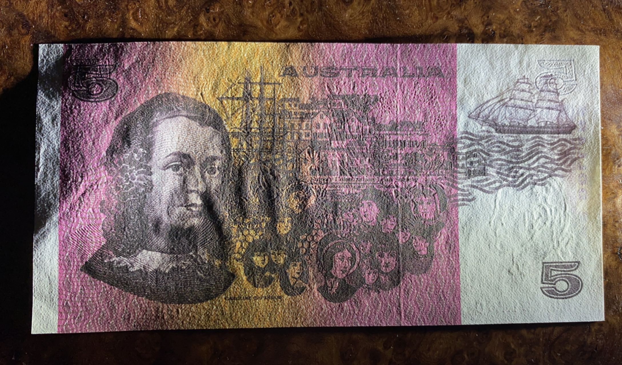 得物拍卖 Chase Auction  第2期 - -世界纸币精粹（二） 澳大利亚老版1、2、5元三张小套，全新UNC！雕刻精美！