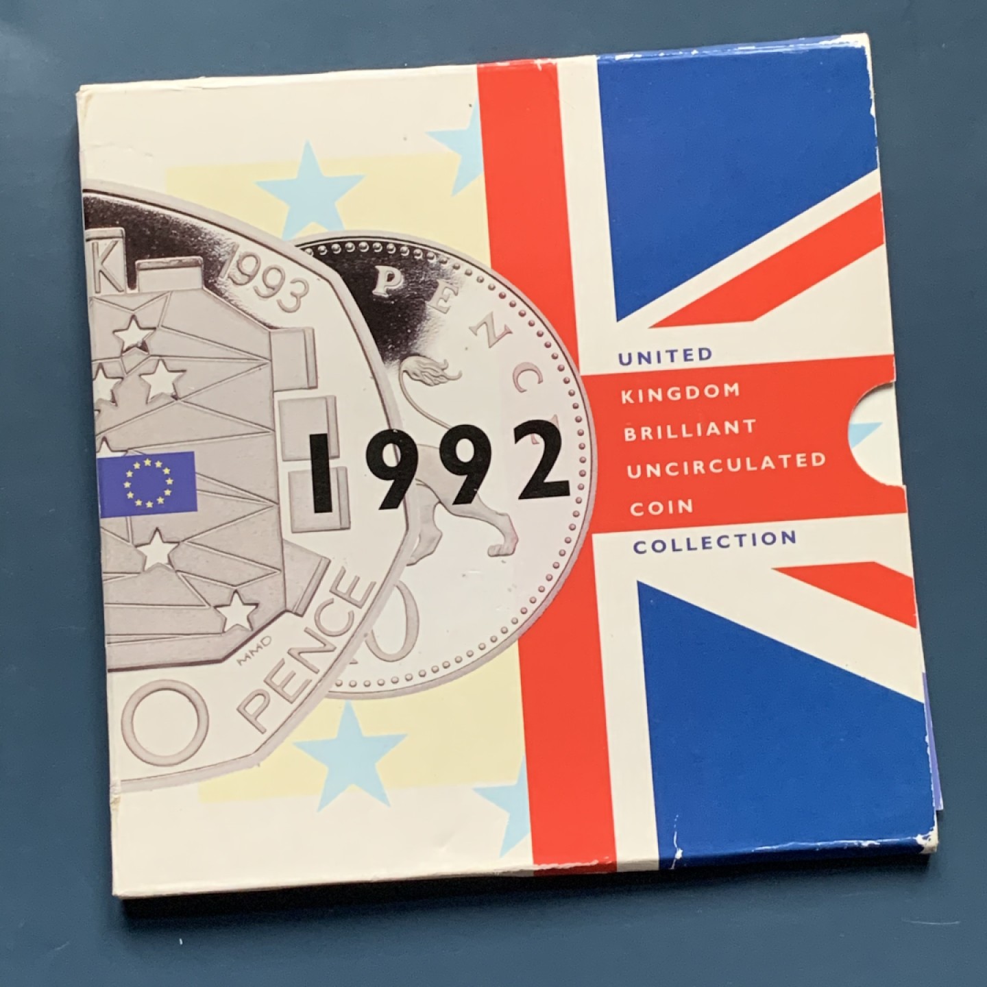 《竞宝斋》第34，35场-本周日，周一2场连拍（全场顺丰包邮） 原封装英国 1992年 9枚套 卡装套币 非常稀少 EBAY成交价70美金左右