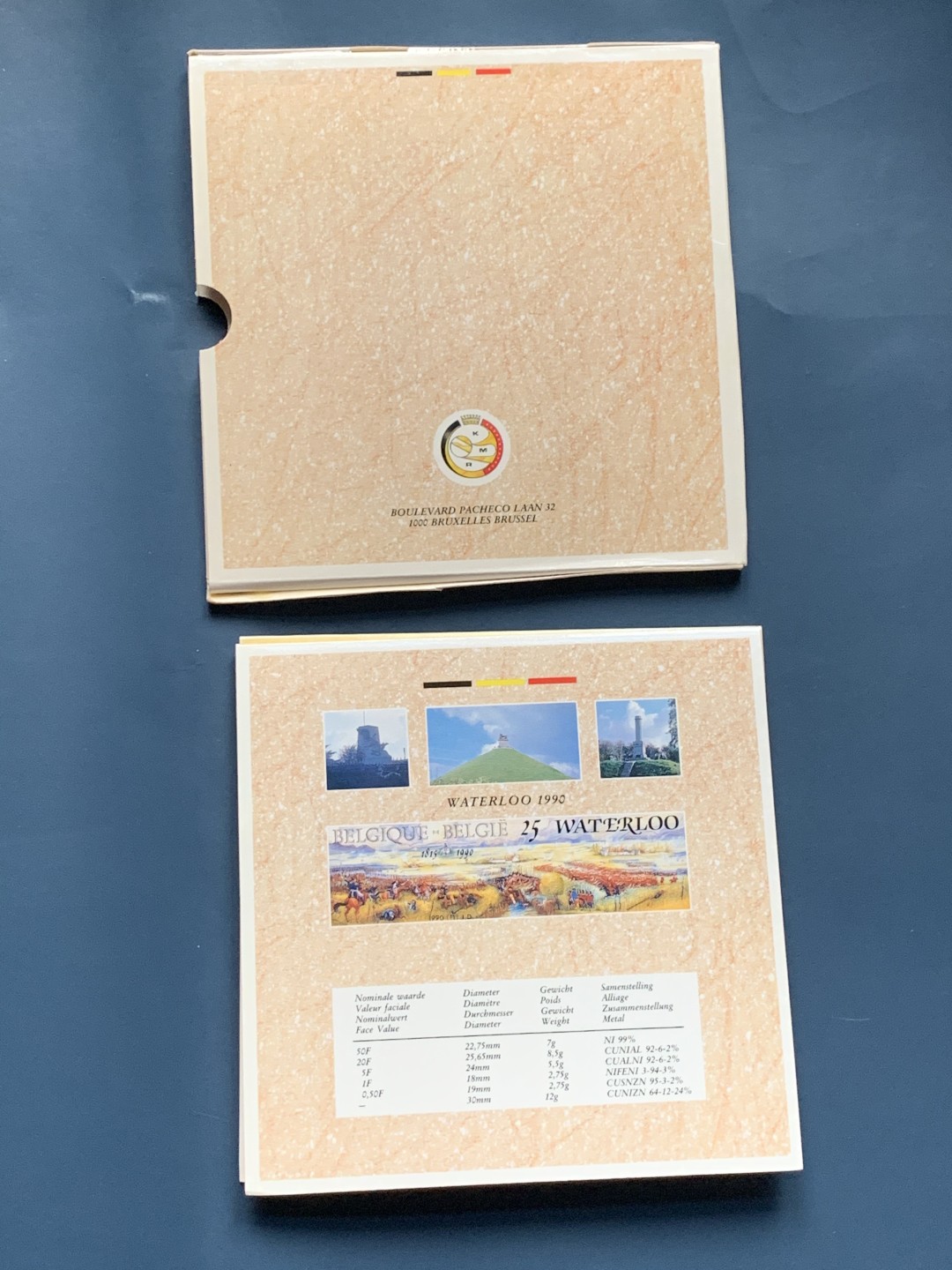 《竞宝斋》第34，35场-本周日，周一2场连拍（全场顺丰包邮） 原封装 比利时1990年 11枚卡装套币 较少见的品种